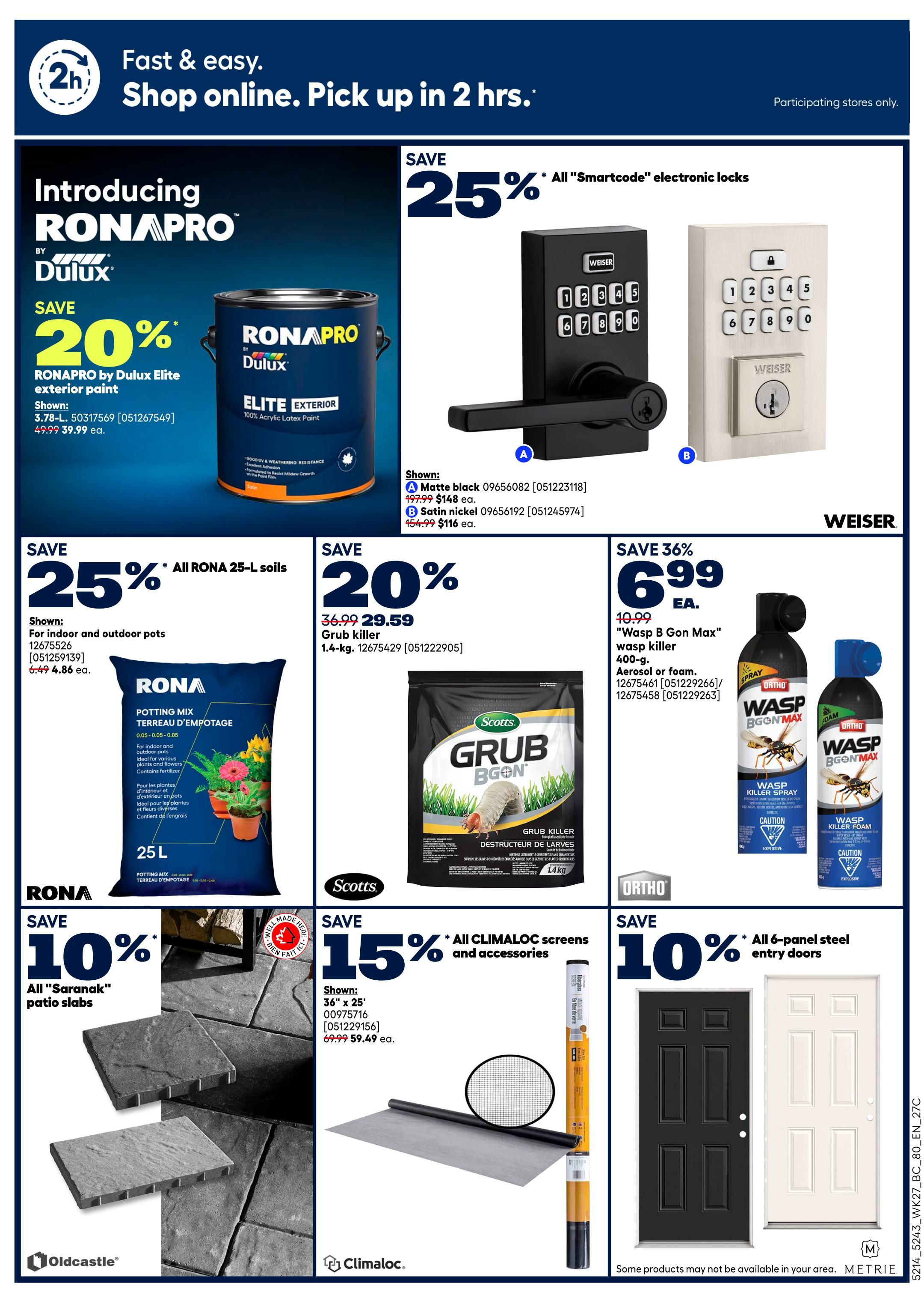 Rona & Rona+ (BC) Flyer August 6 to 12