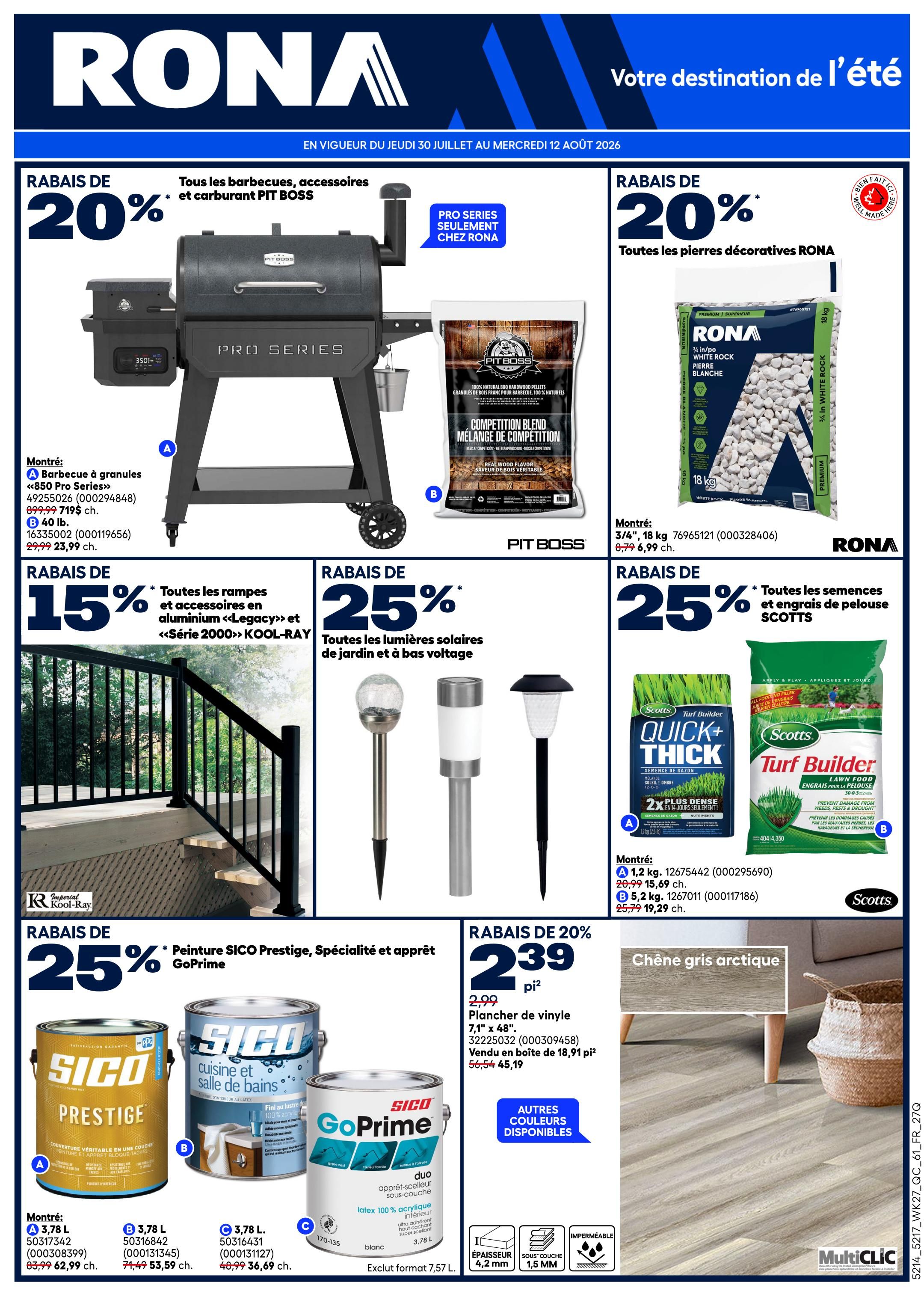 Rona & Rona+ (QC) Flyer August 6 to 12