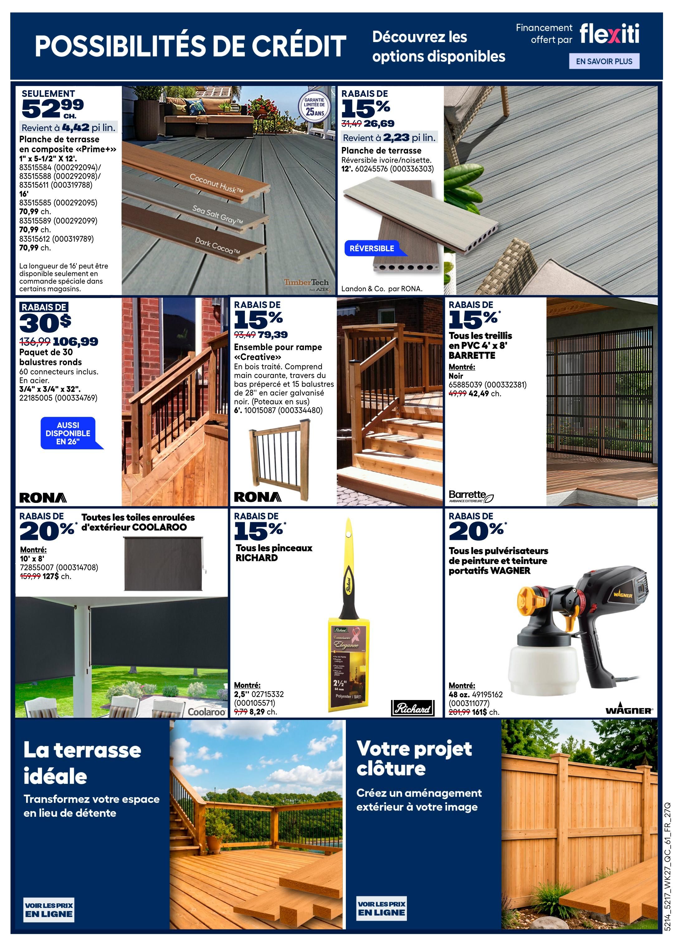 Rona & Rona+ (QC) Flyer August 6 to 12