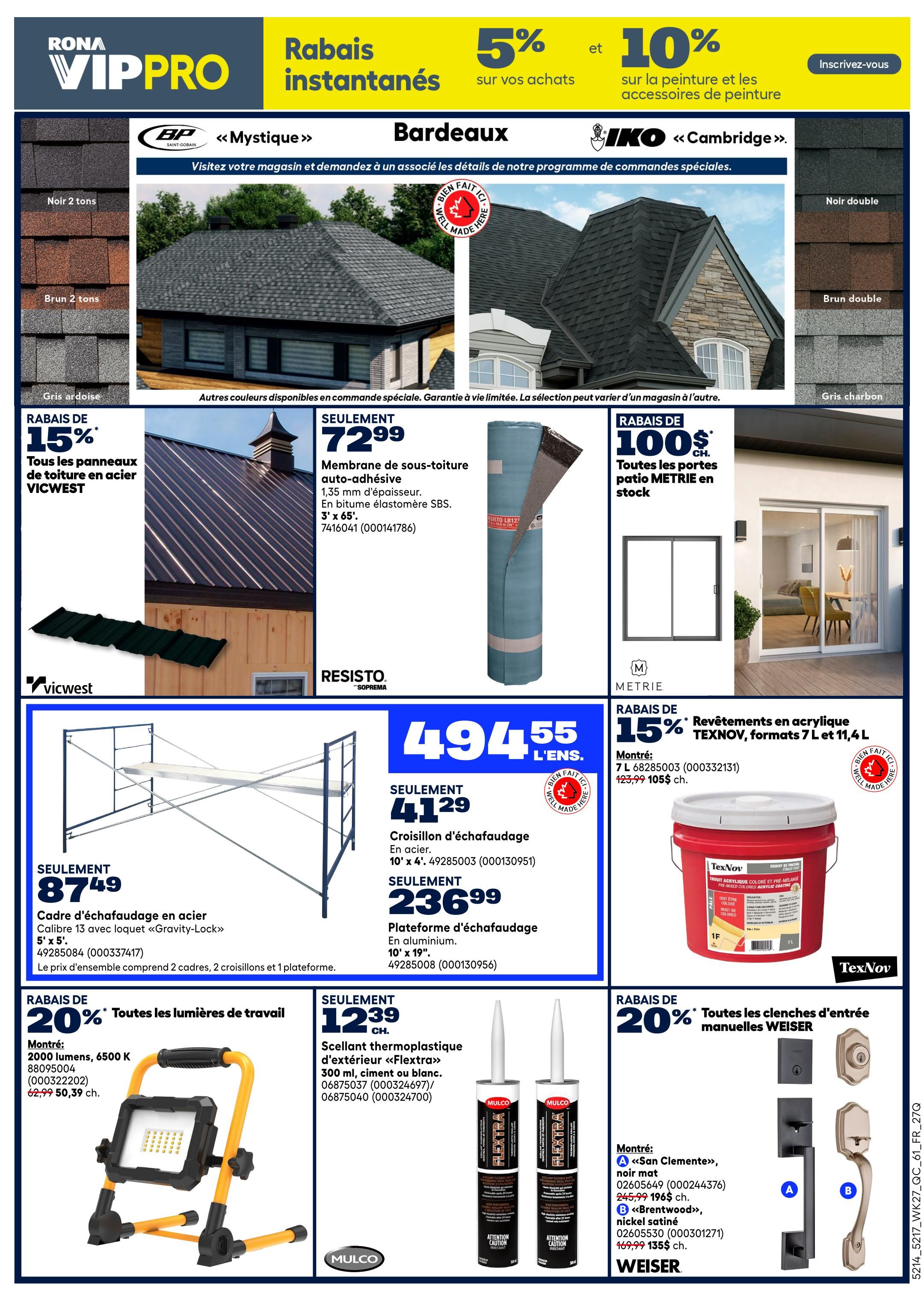 Rona & Rona+ (QC) Flyer August 6 to 12