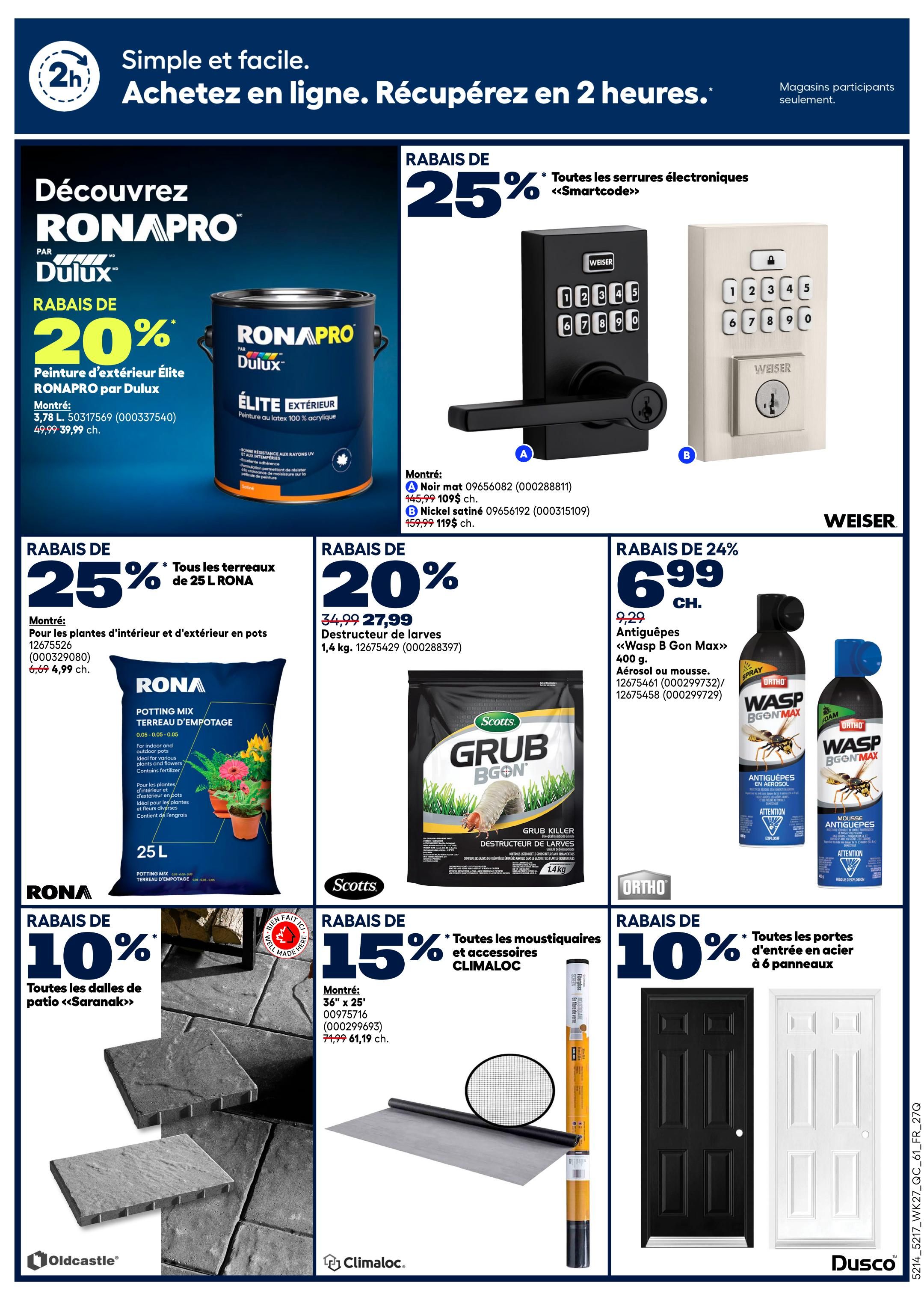 Rona & Rona+ (QC) Flyer August 6 to 12