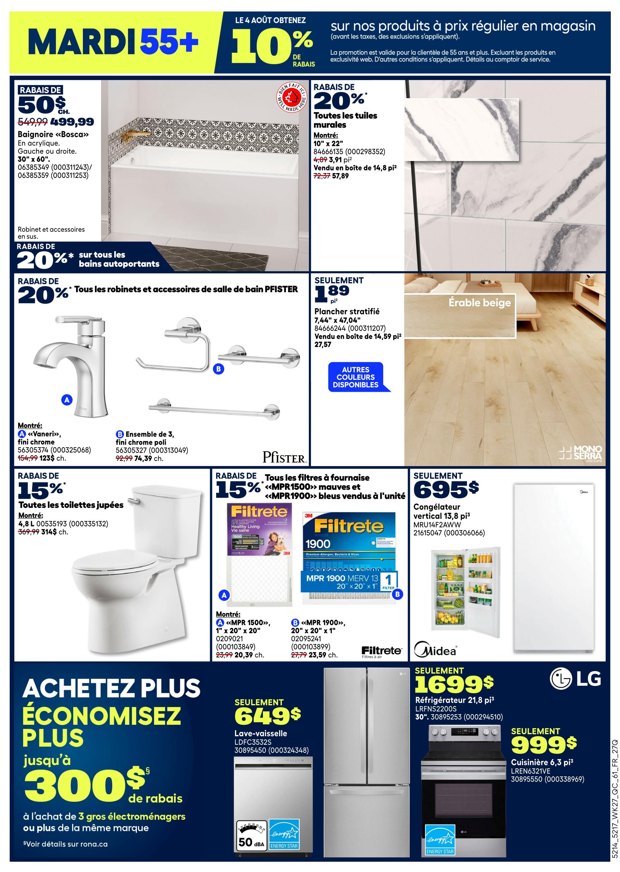 Rona & Rona+ (QC) Flyer August 6 to 12