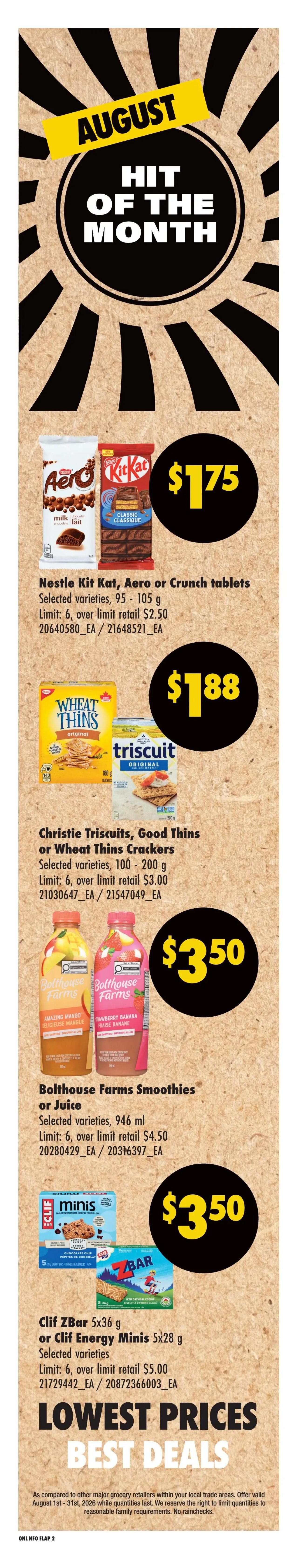 No Frills (ON) Flyer August 6 to 12