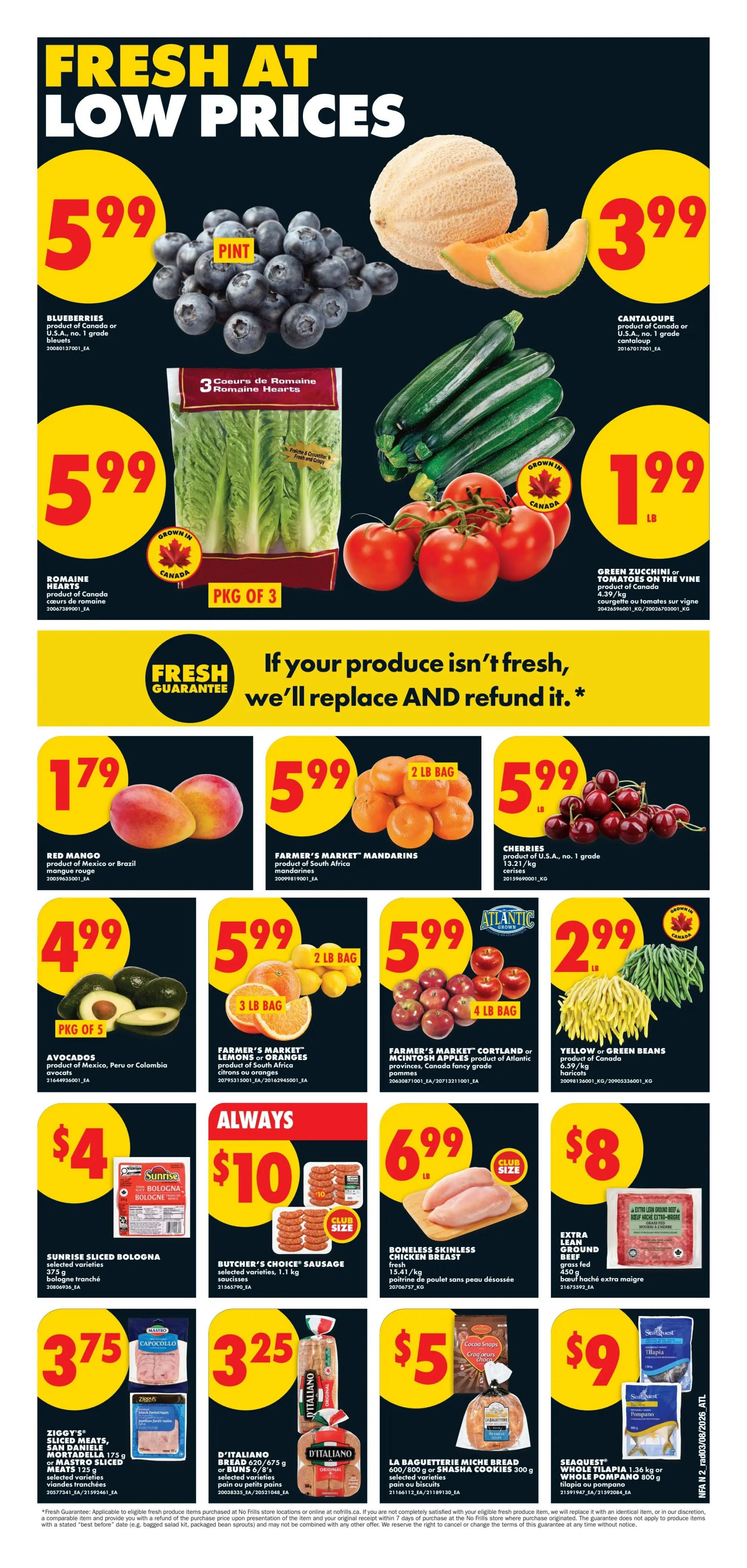 No Frills (Atlantic) Flyer August 6 to 12