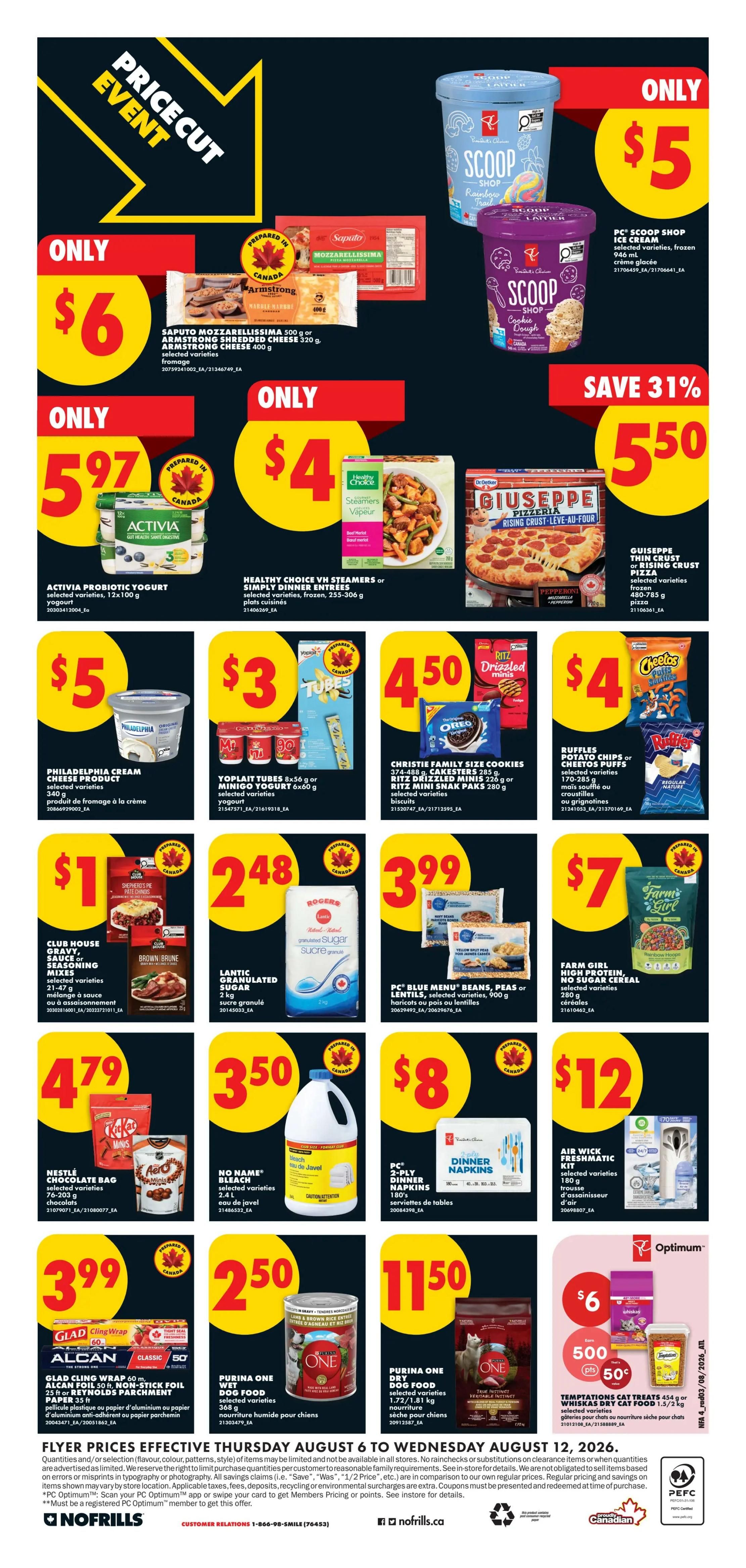 No Frills (Atlantic) Flyer August 6 to 12