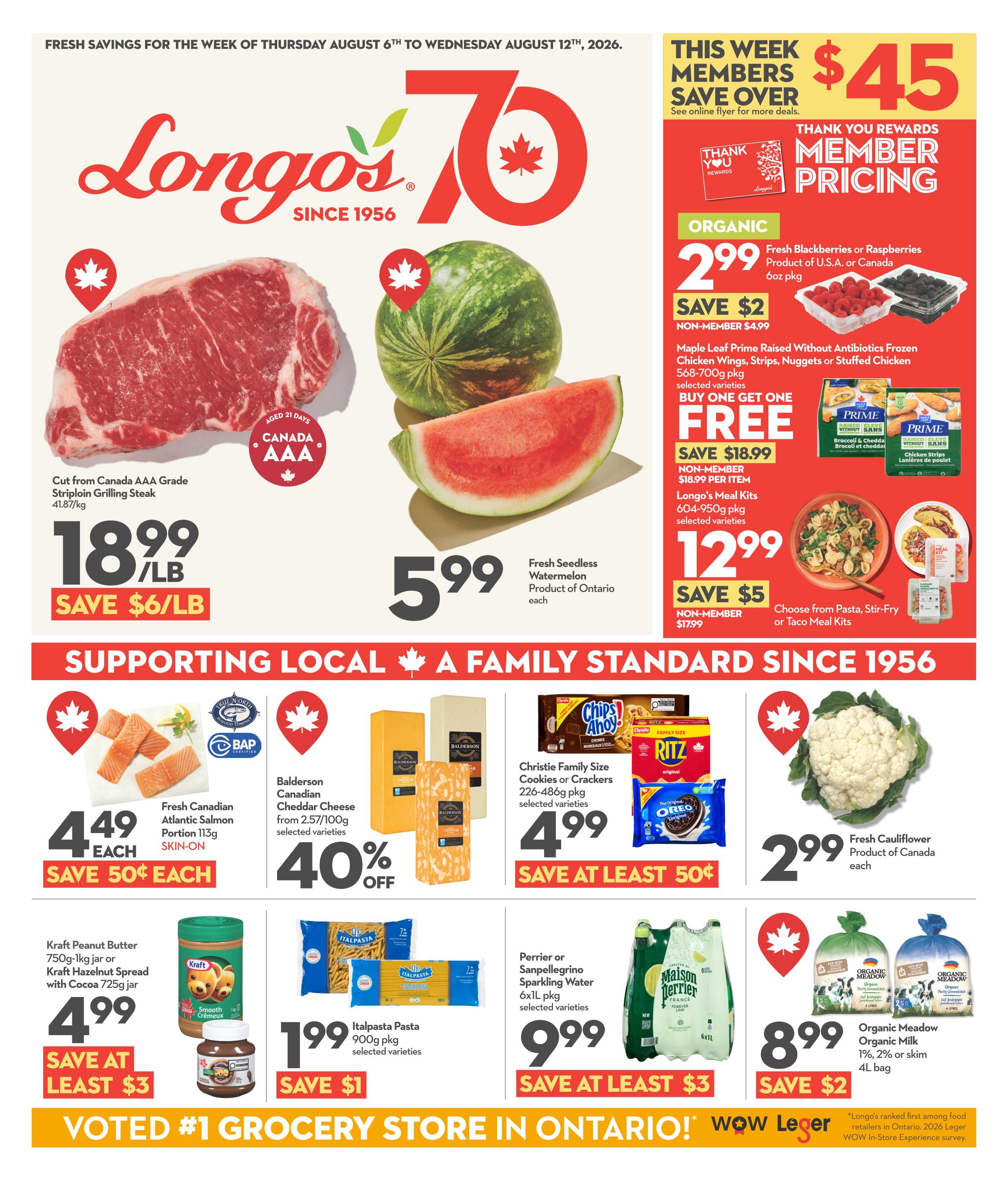Longo's Flyer August 6 to 12