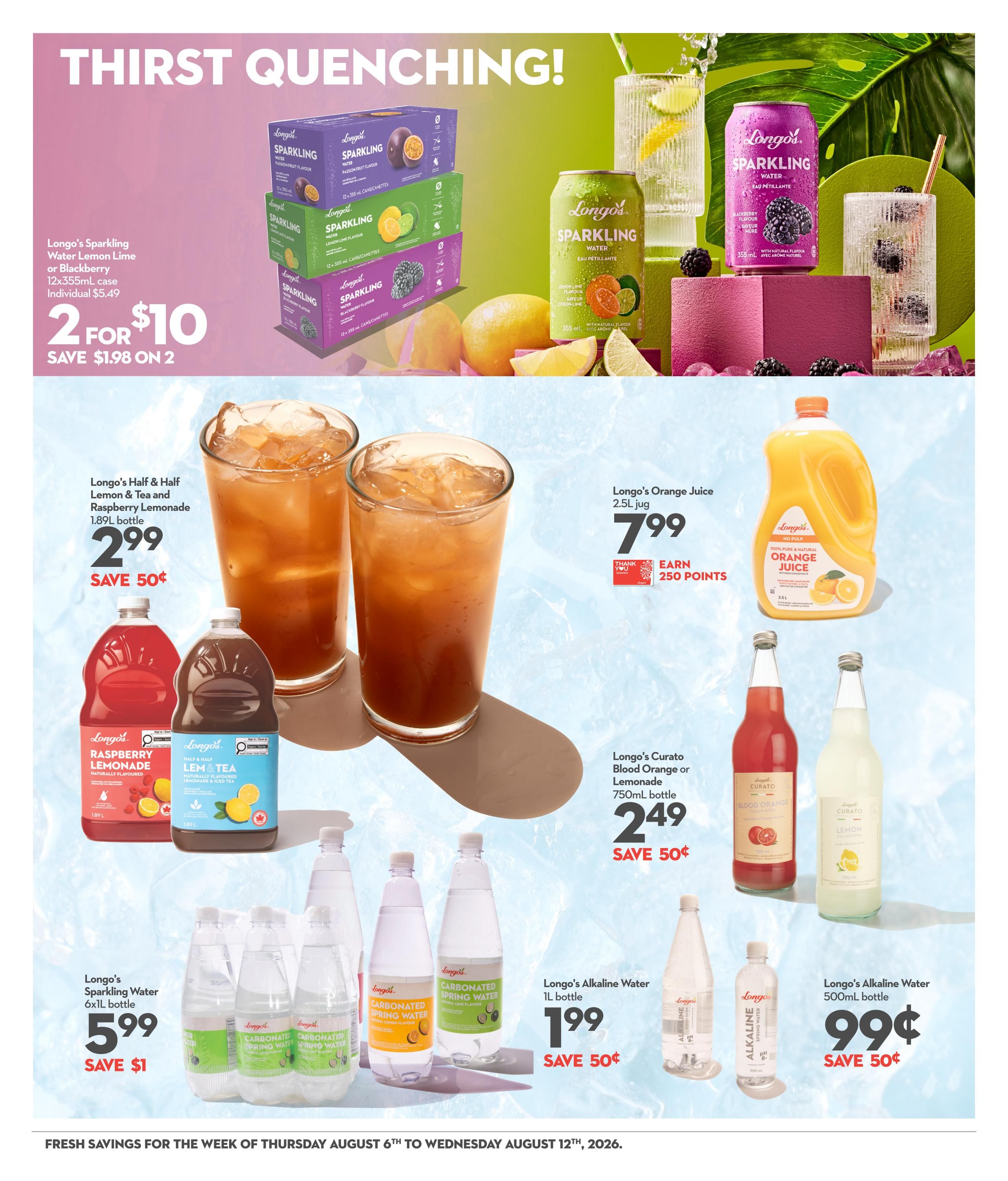 Longo's Flyer August 6 to 12
