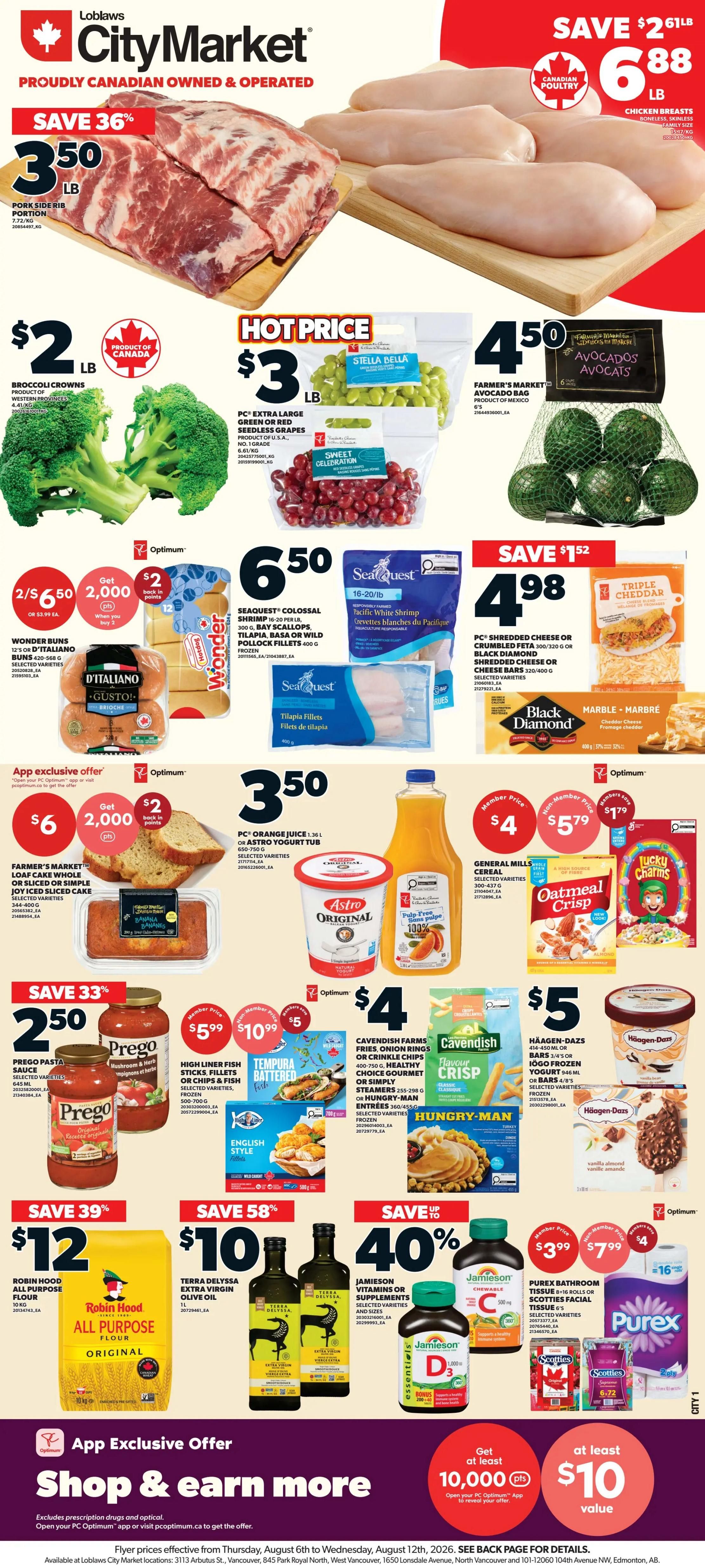 Loblaws City Market (West) Flyer August 6 to 12
