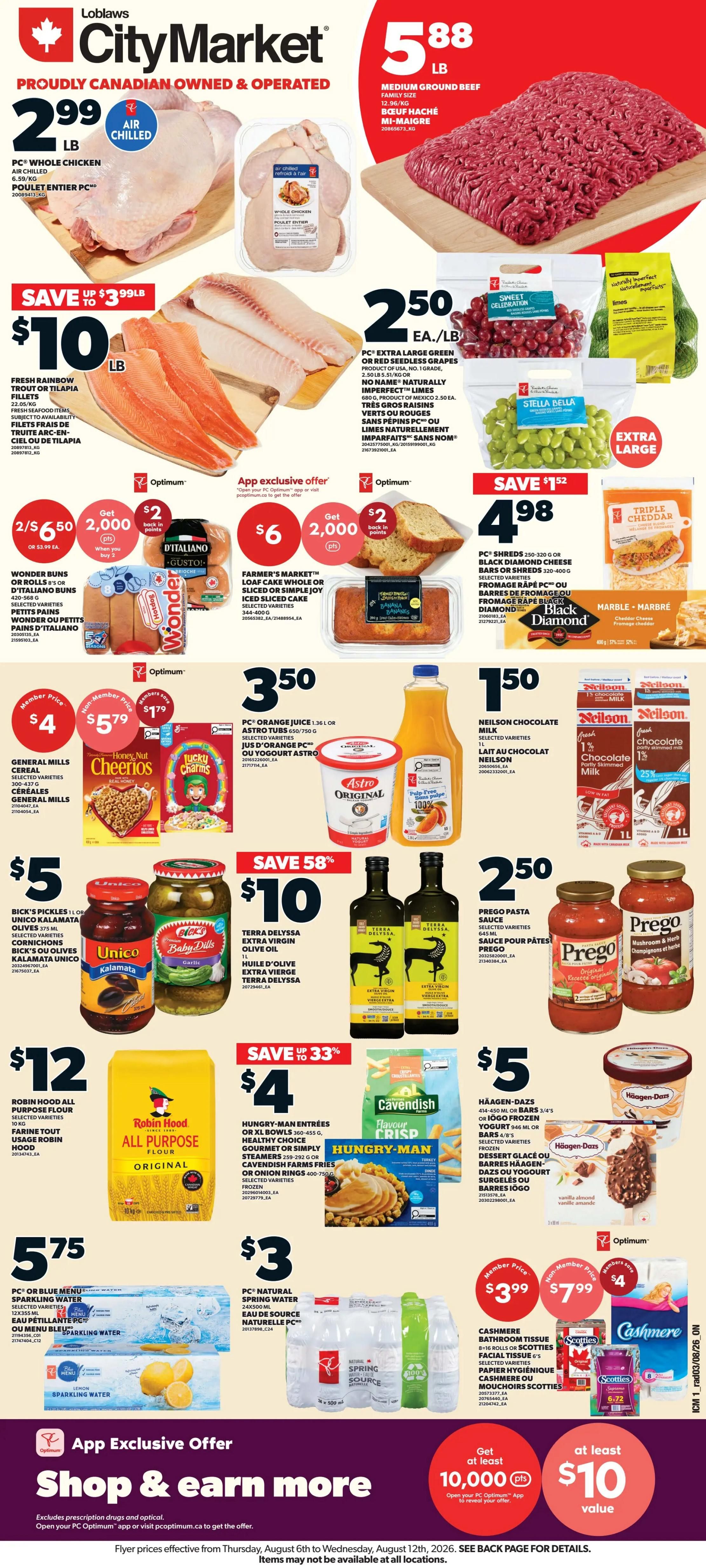 Loblaws City Market (ON) Flyer August 6 to 12