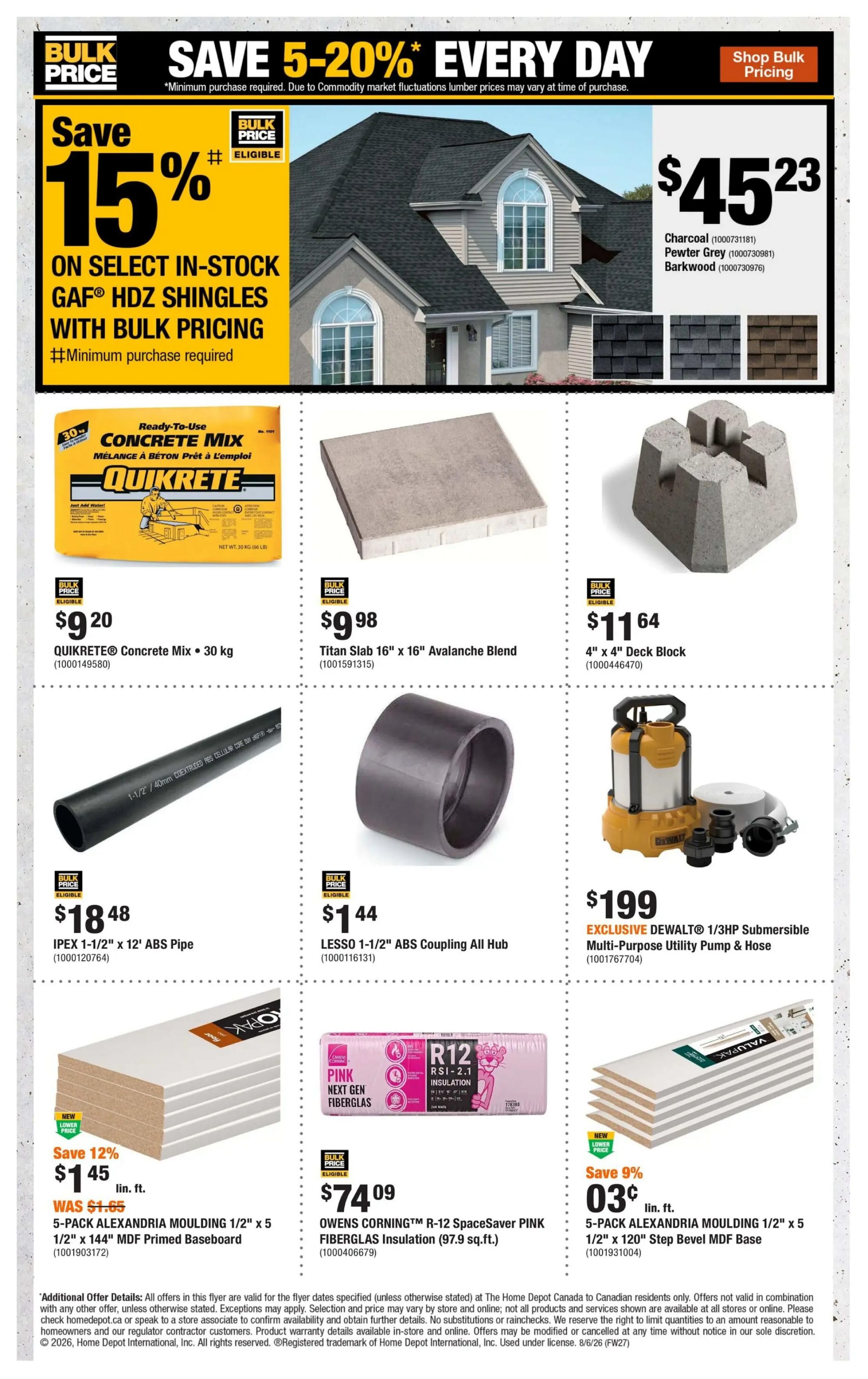 Home Depot (Atlantic) Flyer August 6 to 19