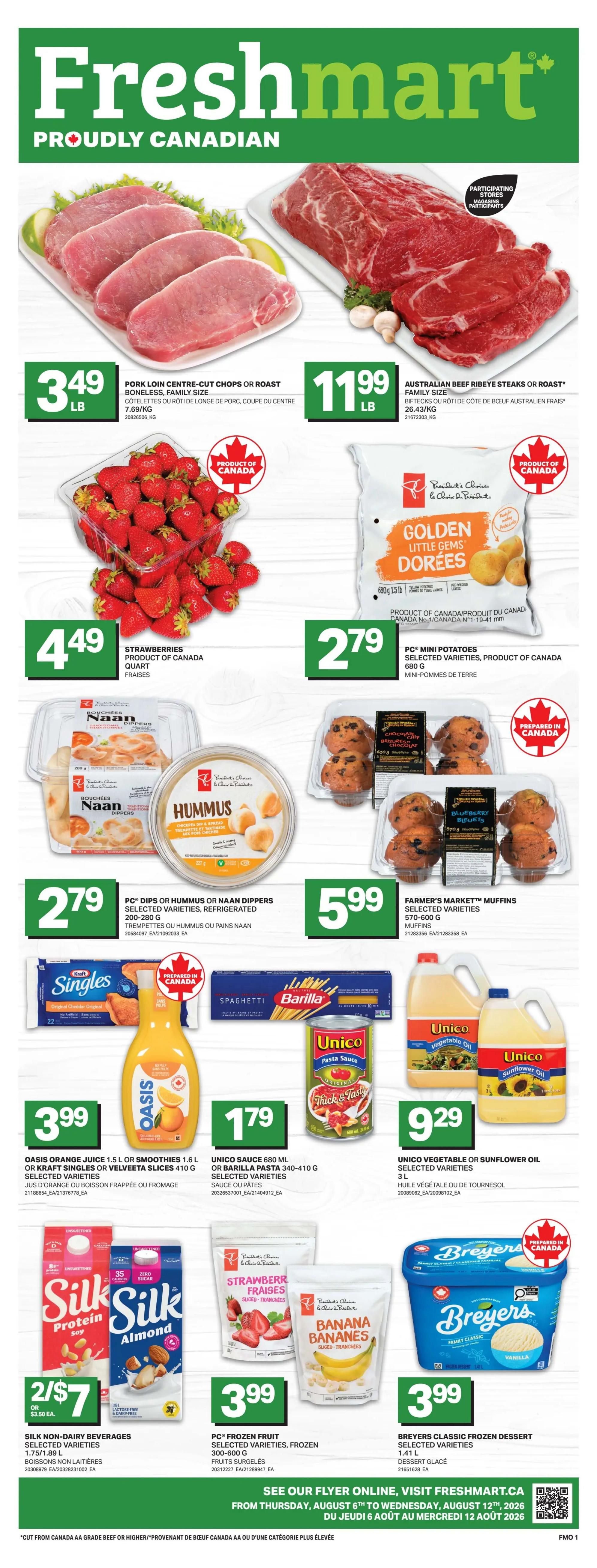 Freshmart (ON) Flyer August 6 to 12