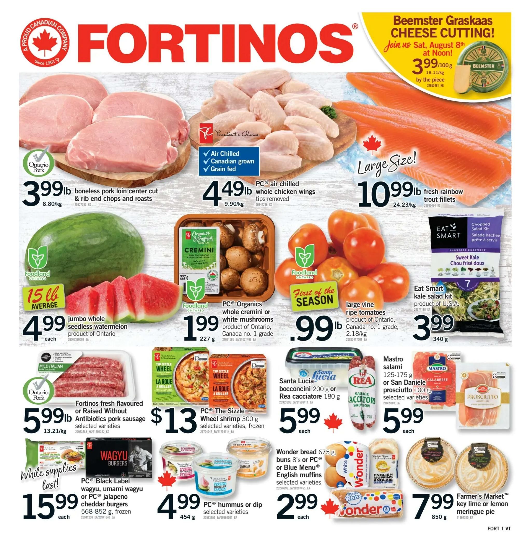 Fortinos Flyer August 6 to 12
