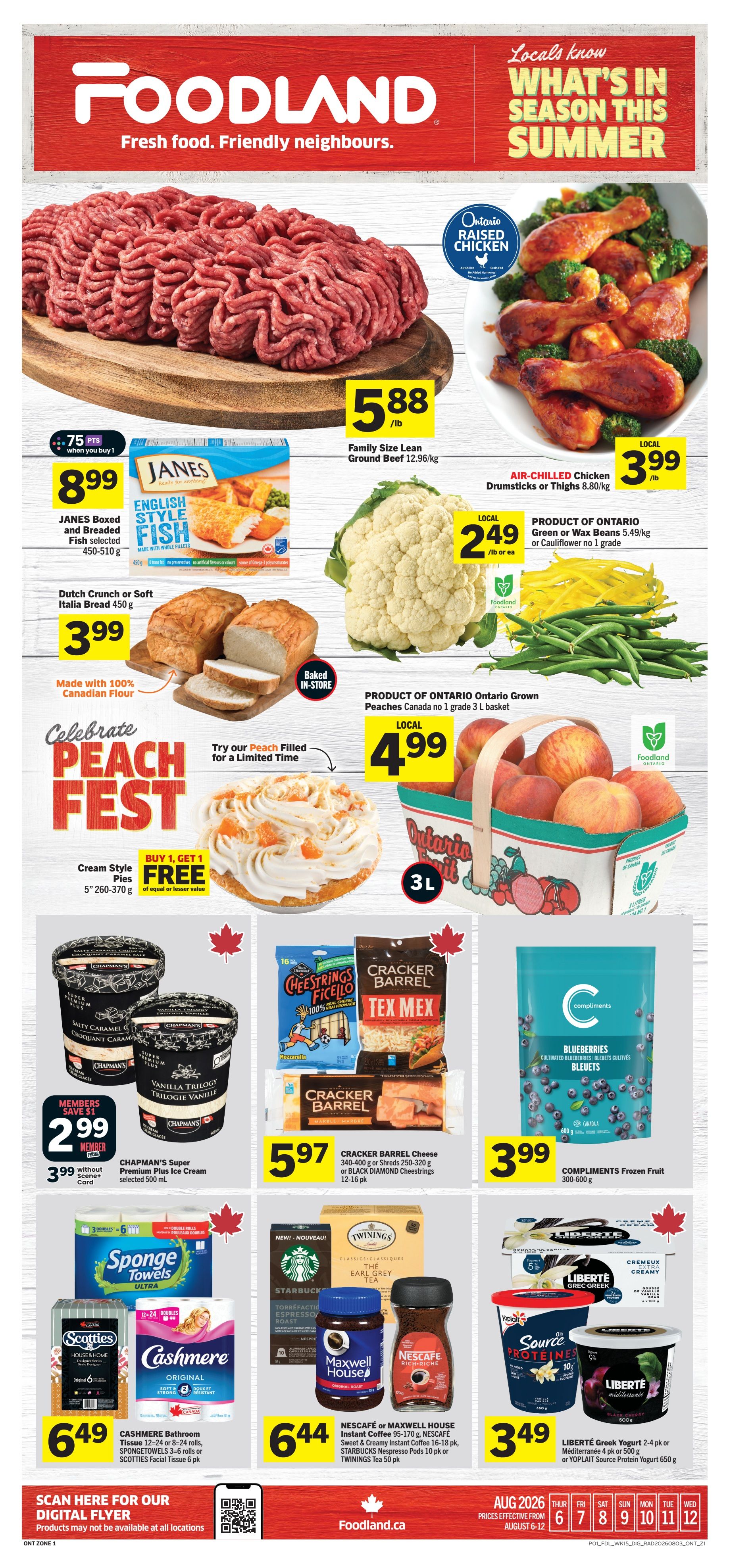 Foodland (ON) Flyer August 6 to 12
