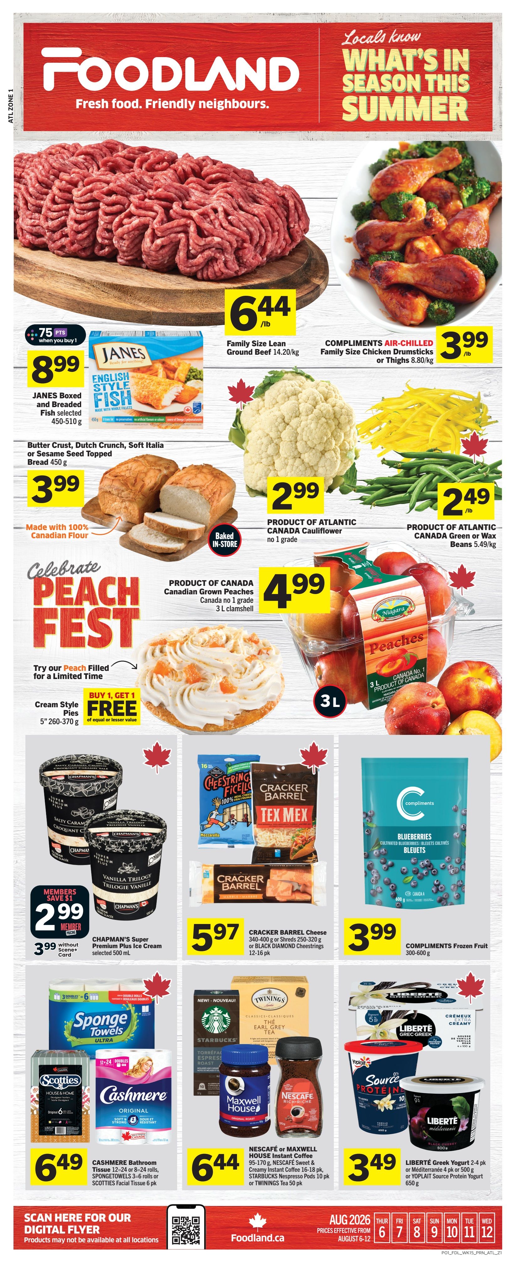 Foodland (Atlantic) Flyer August 6 to 12