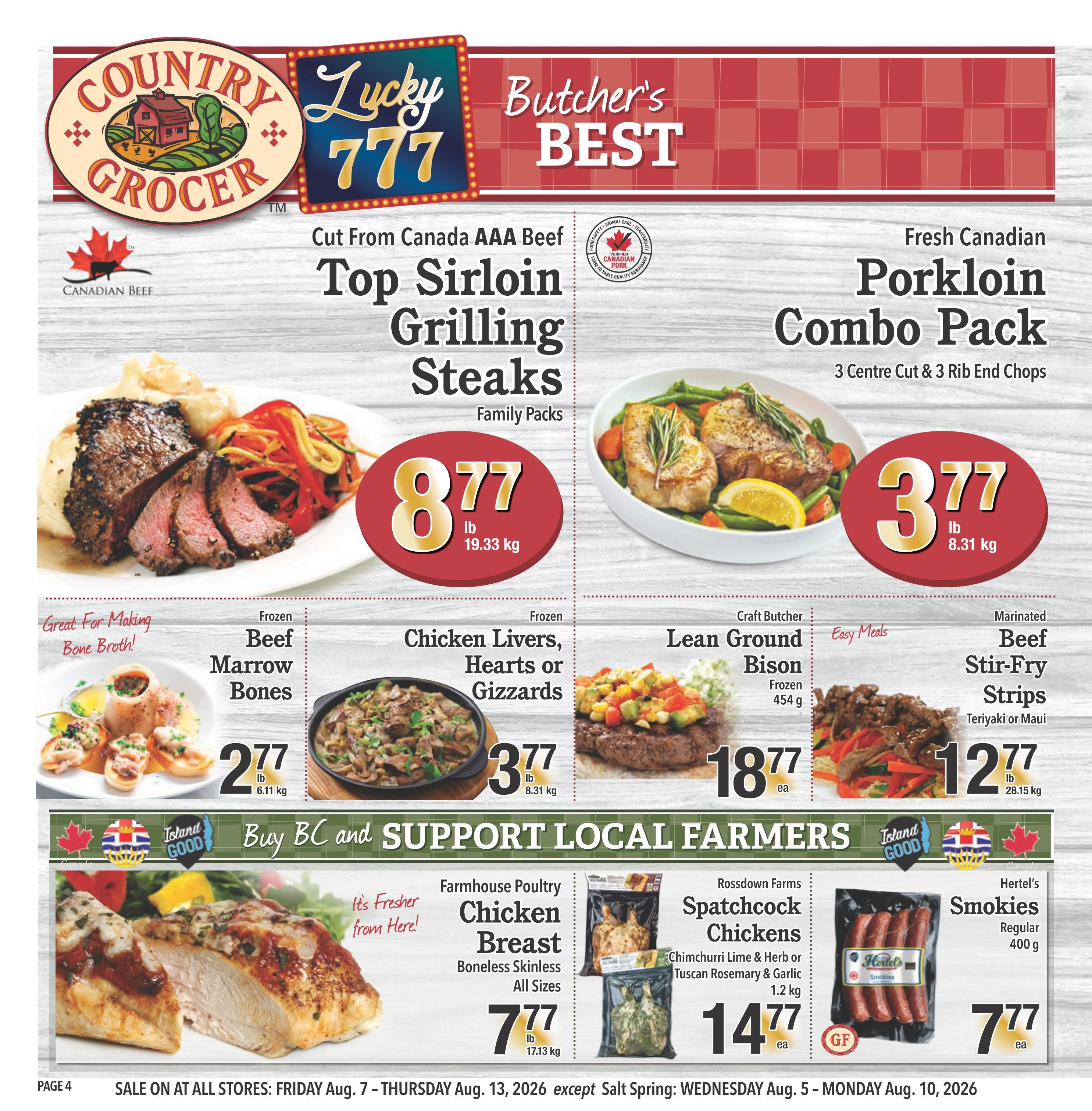 Country Grocer Flyer August 7 to 13