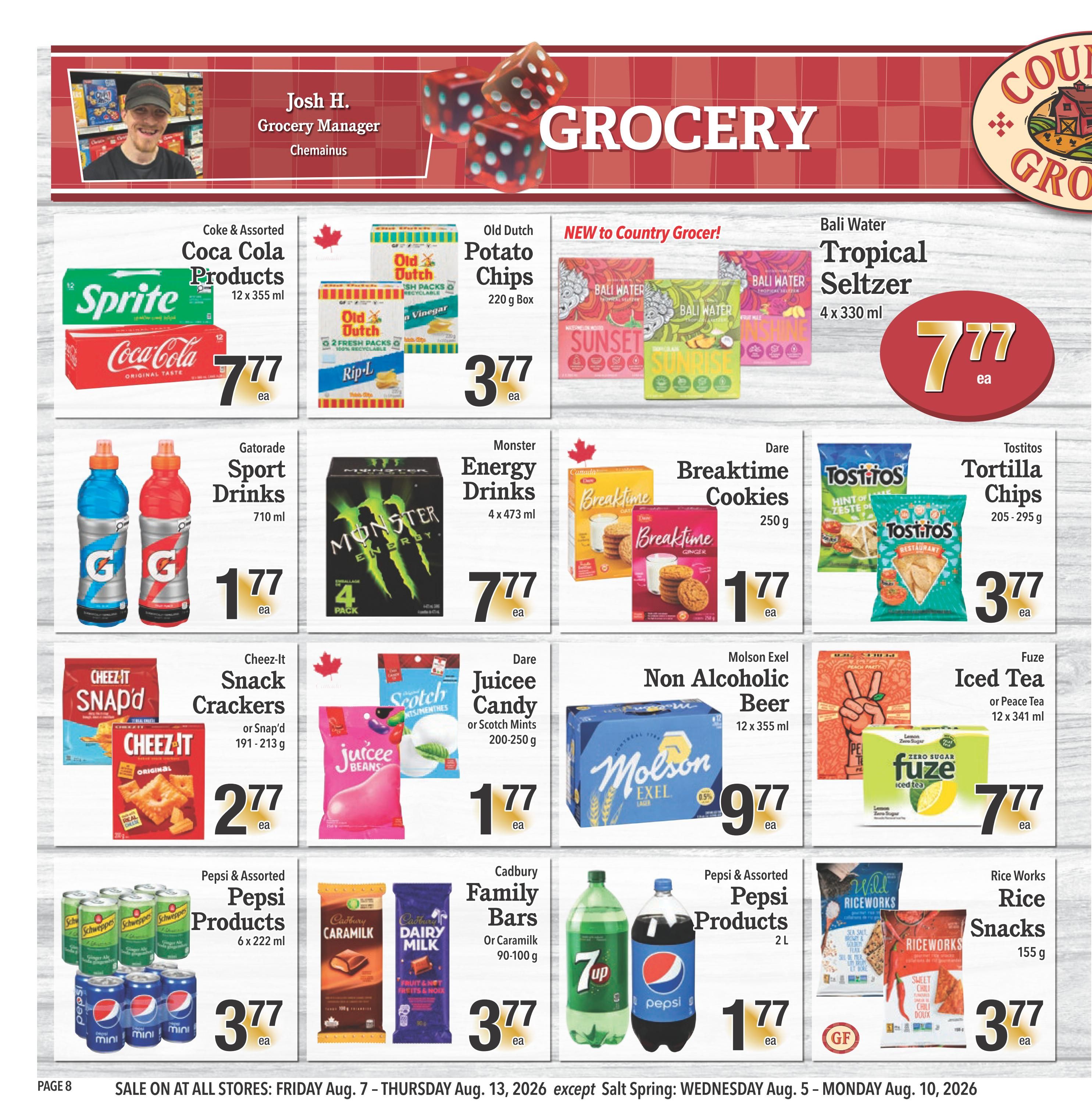 Country Grocer Flyer August 7 to 13