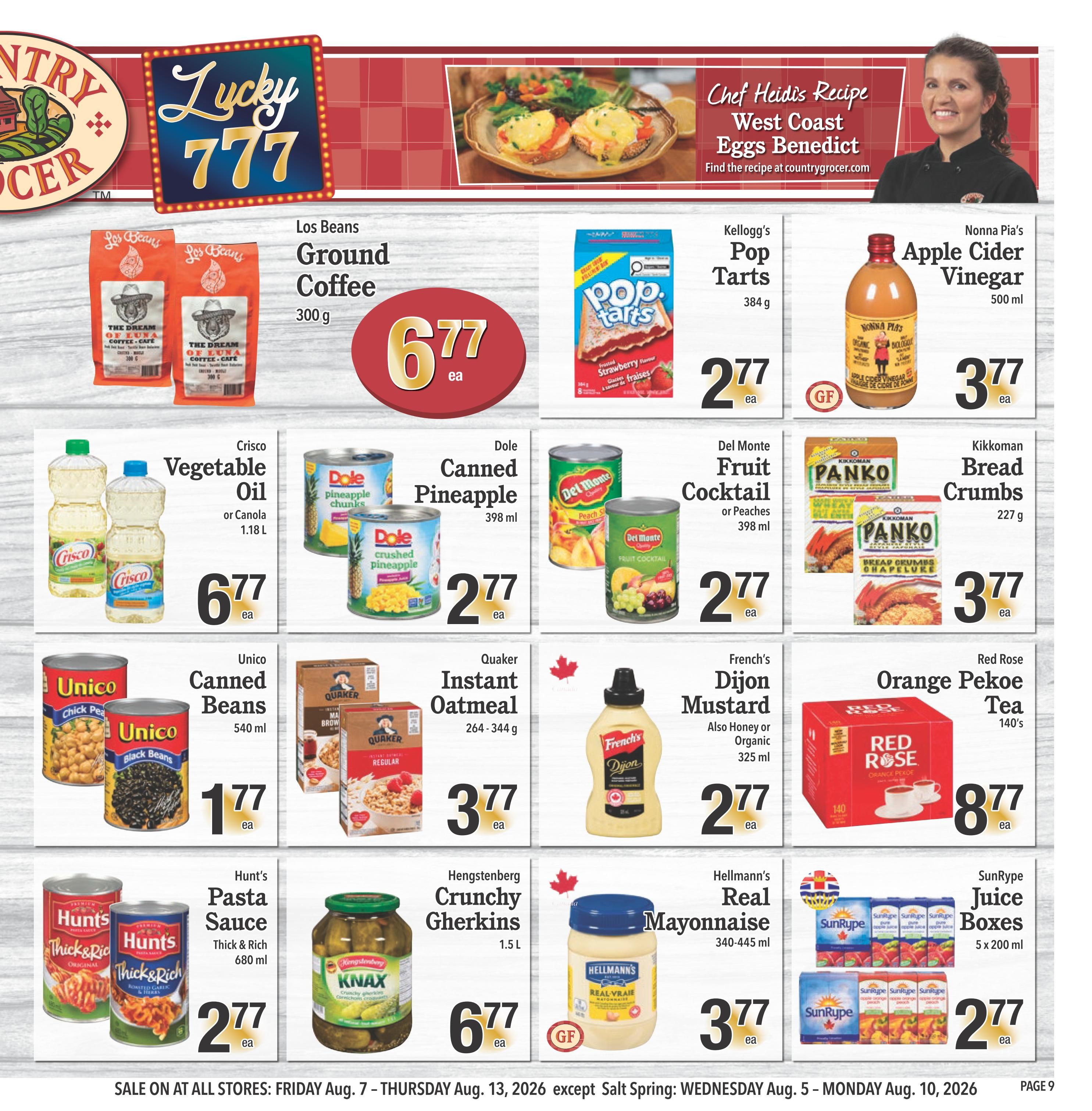 Country Grocer Flyer August 7 to 13