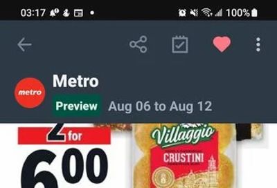 Metro: ON: Metro Lactancia 4 litre Purfiltre Milk net $4.49, after $1 Moi points