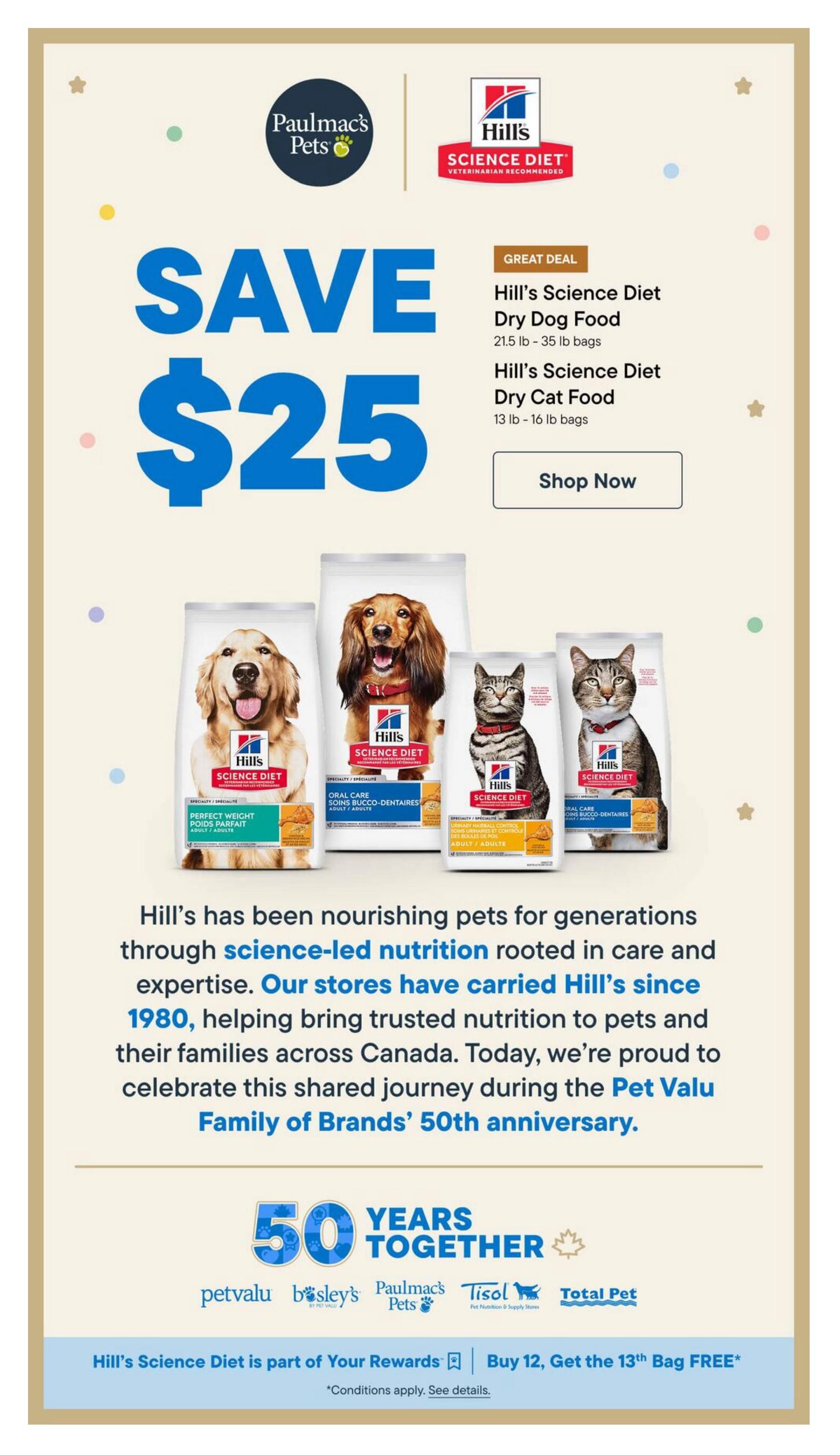 Paulmac's Pets Flyer August 6 to 19