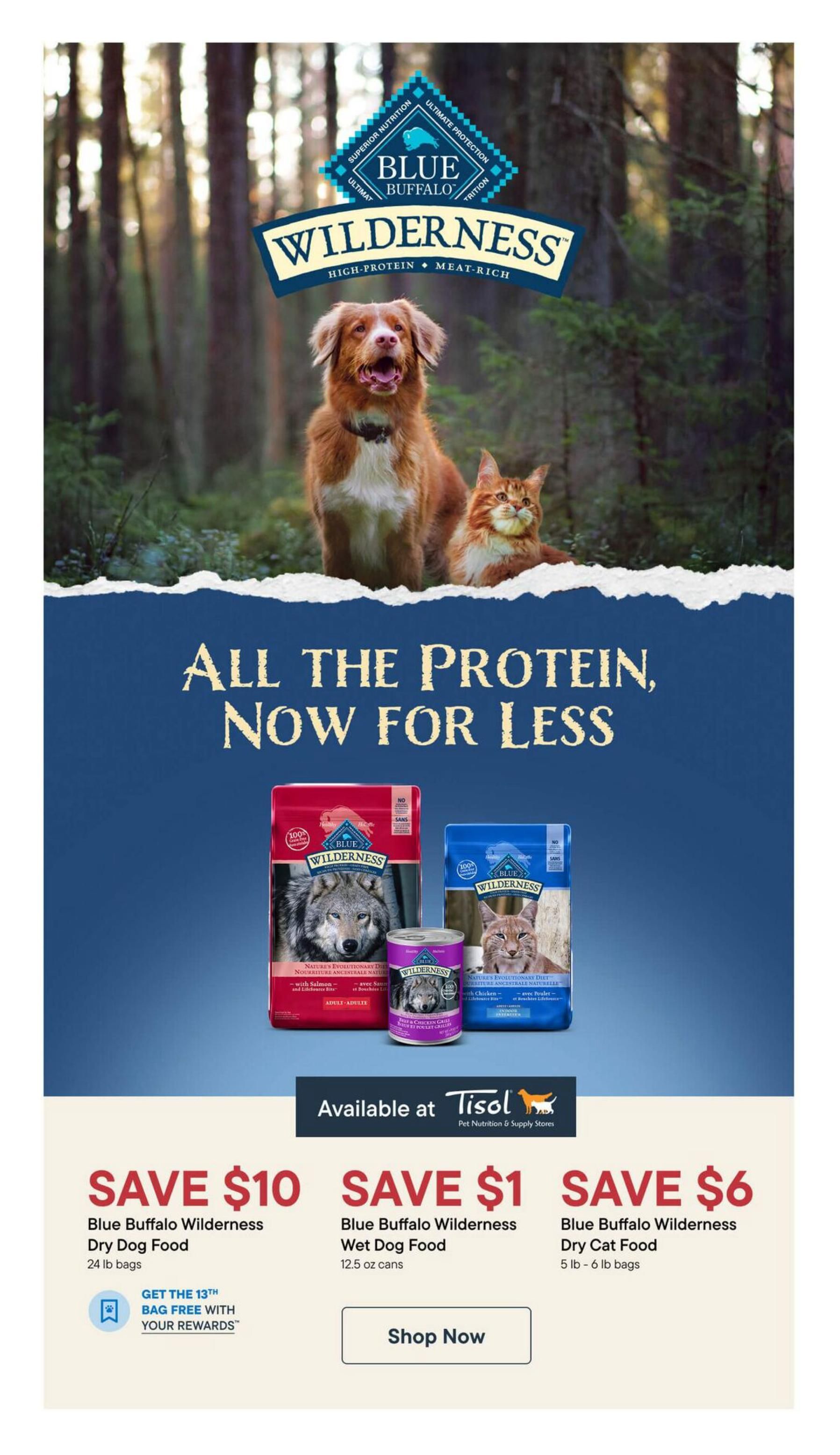 Tisol Pet Nutrition & Supply Stores Flyer August 6 to 19