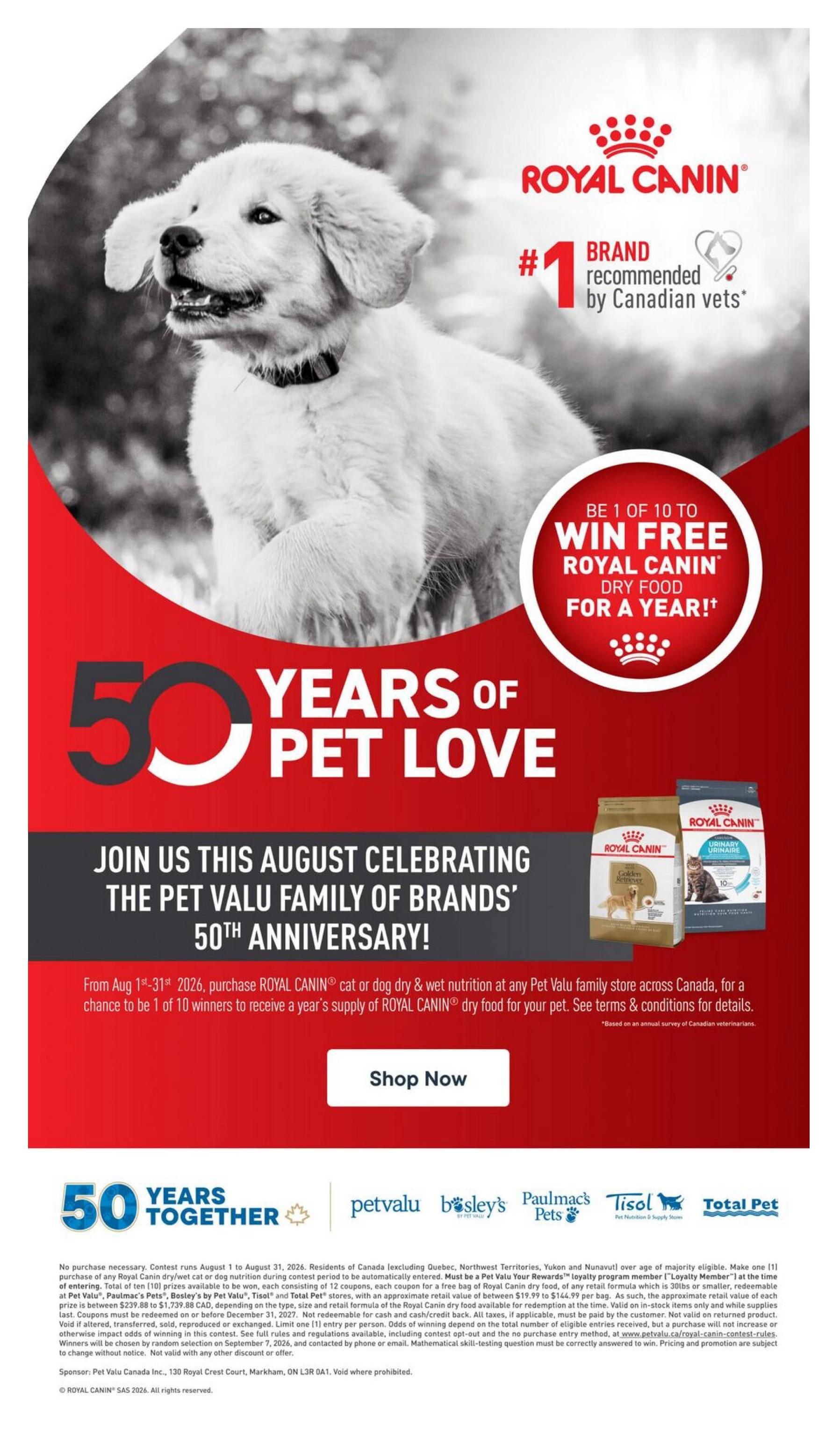Total Pet Flyer August 6 to 19