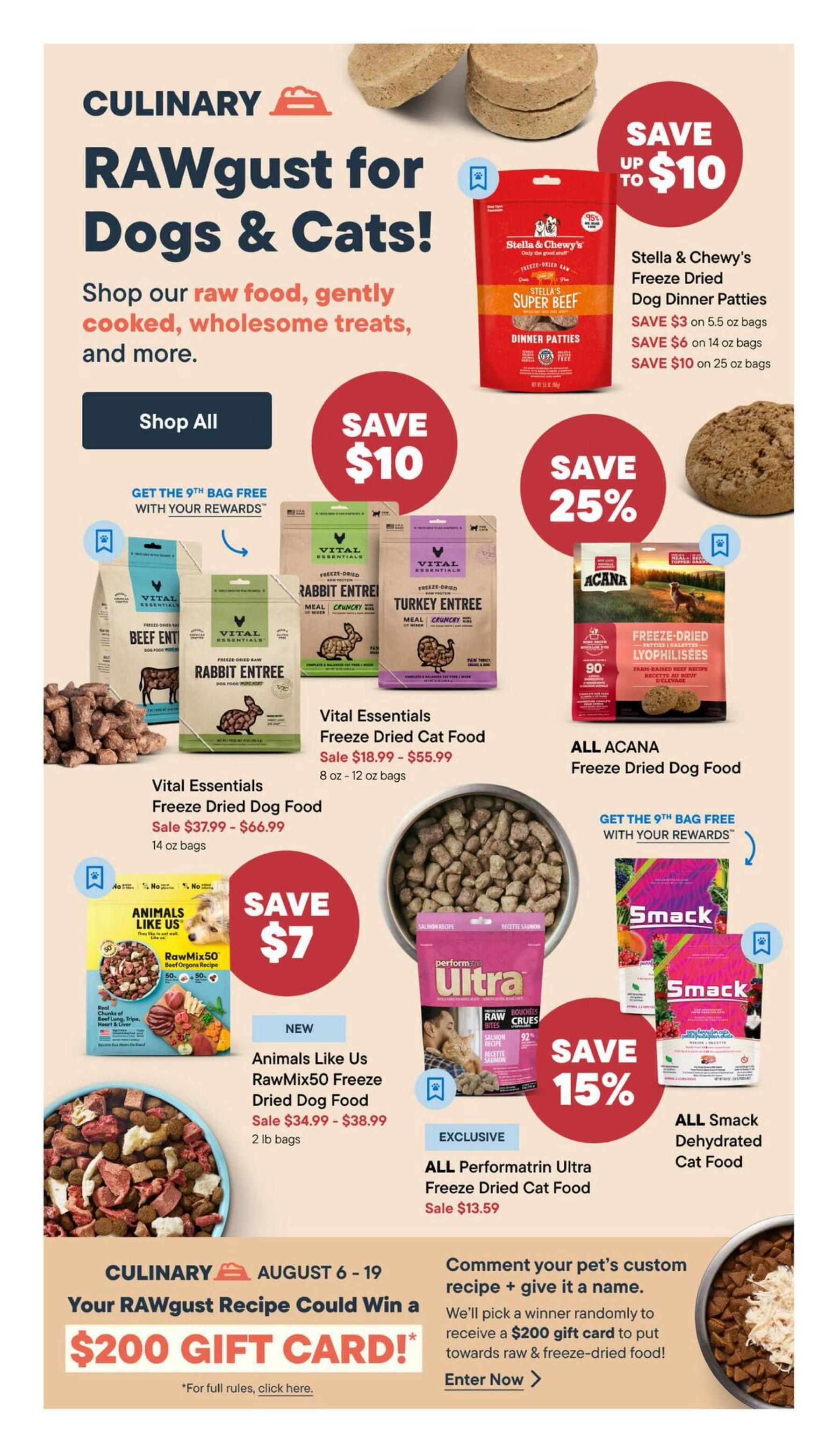 Total Pet Flyer August 6 to 19