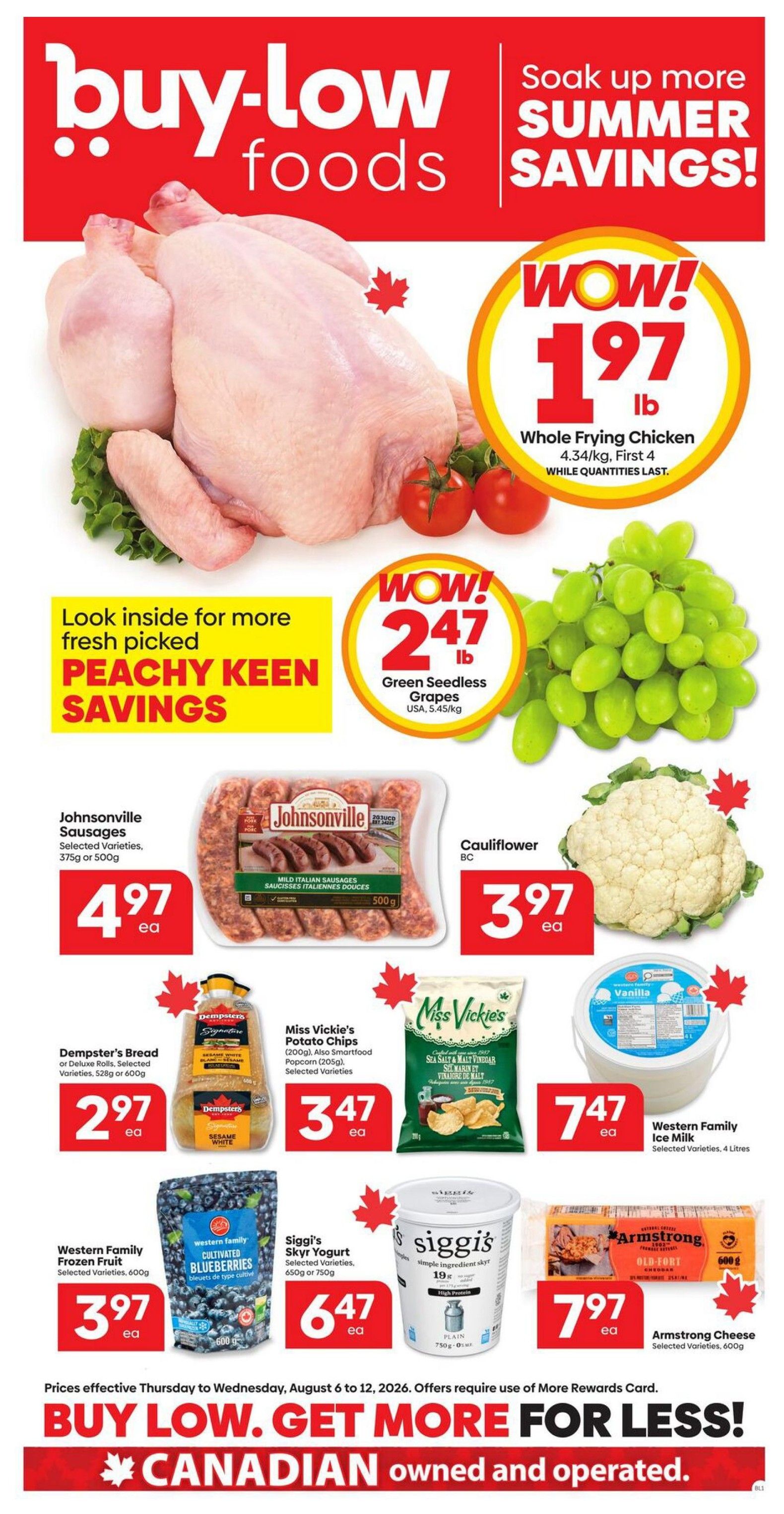Buy-Low Foods Flyer August 6 to 12