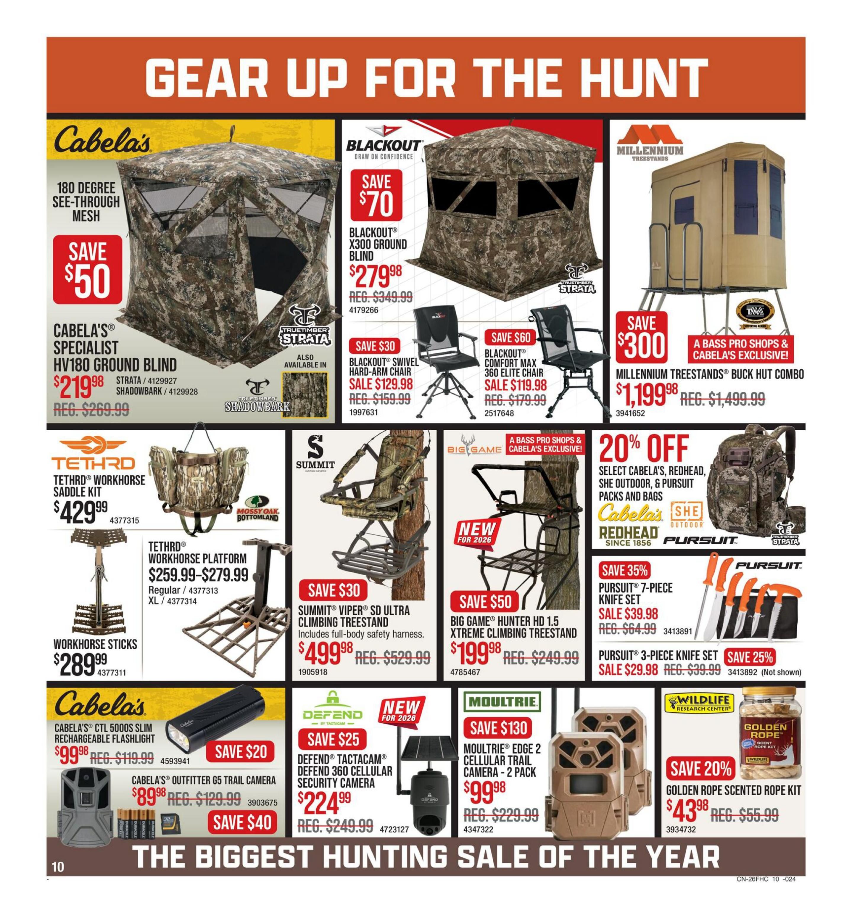 Cabela's Flyer August 6 to 26
