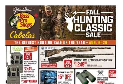 Bass Pro Shops Flyer August 6 to 26