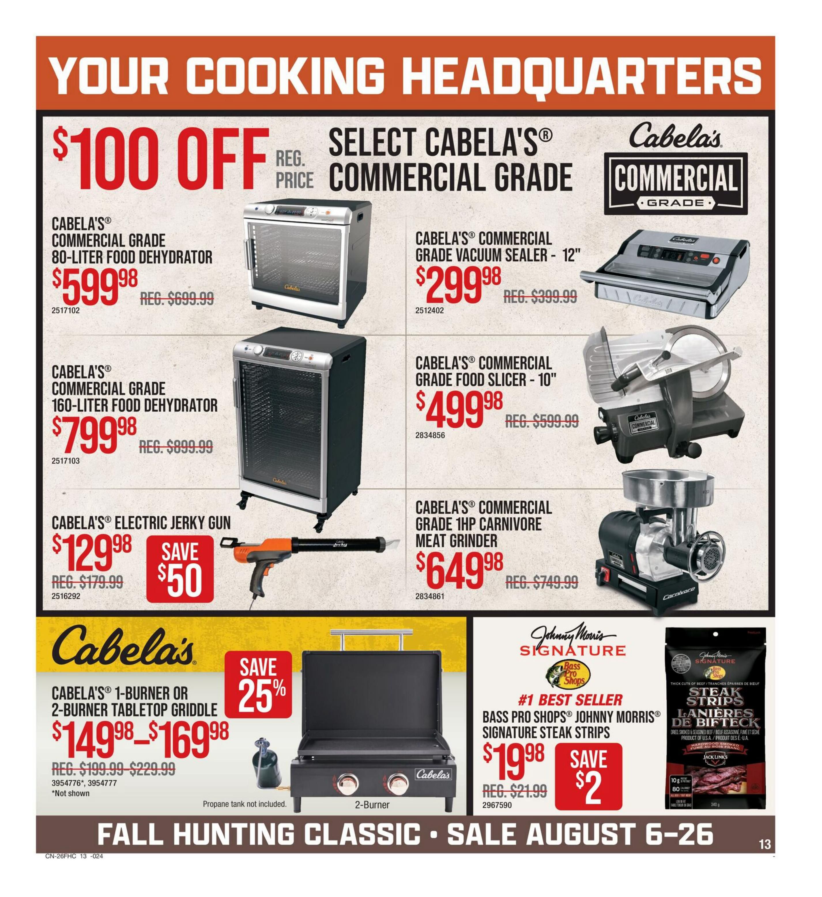 Bass Pro Shops Flyer August 6 to 26