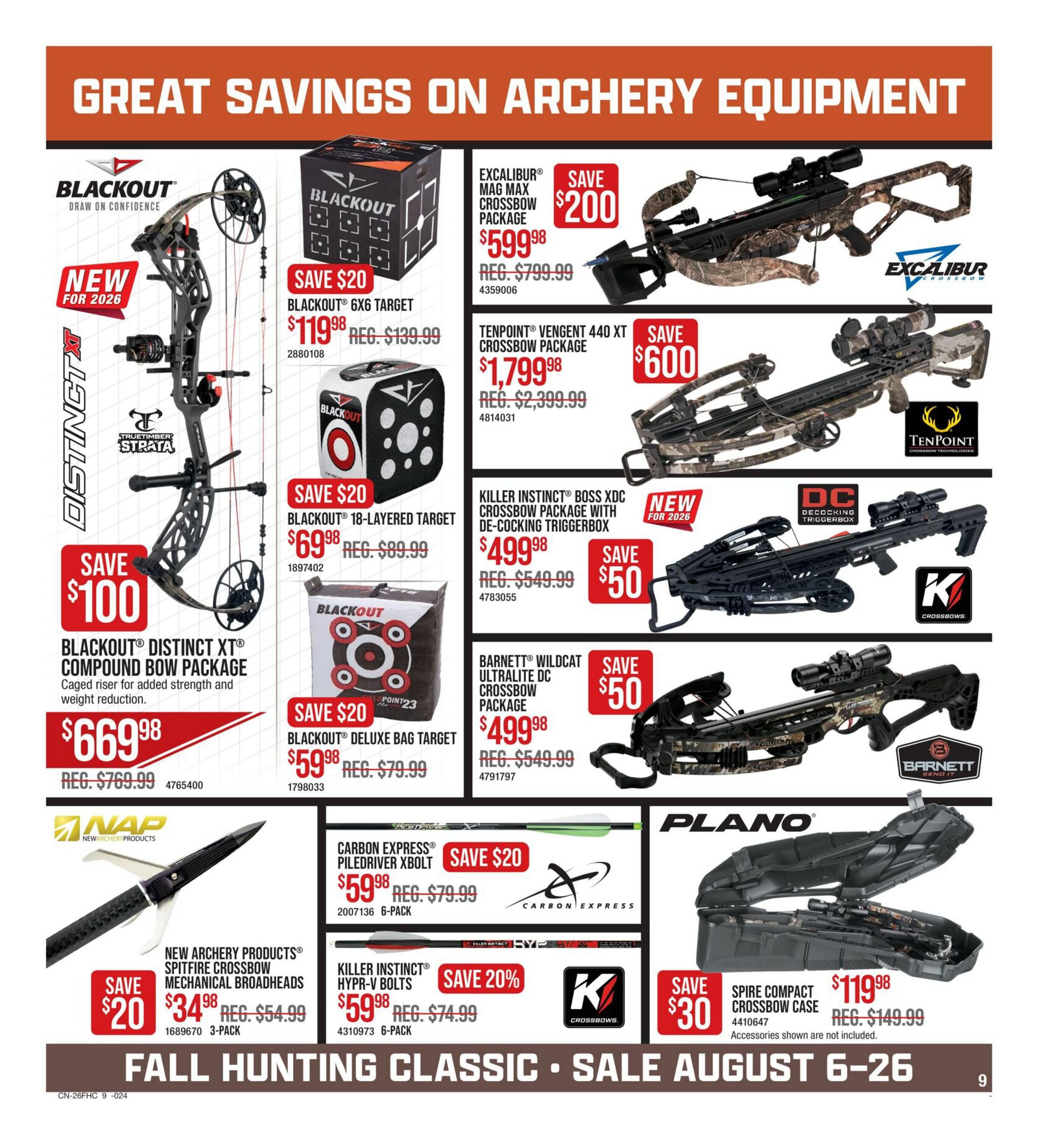 Bass Pro Shops Flyer August 6 to 26