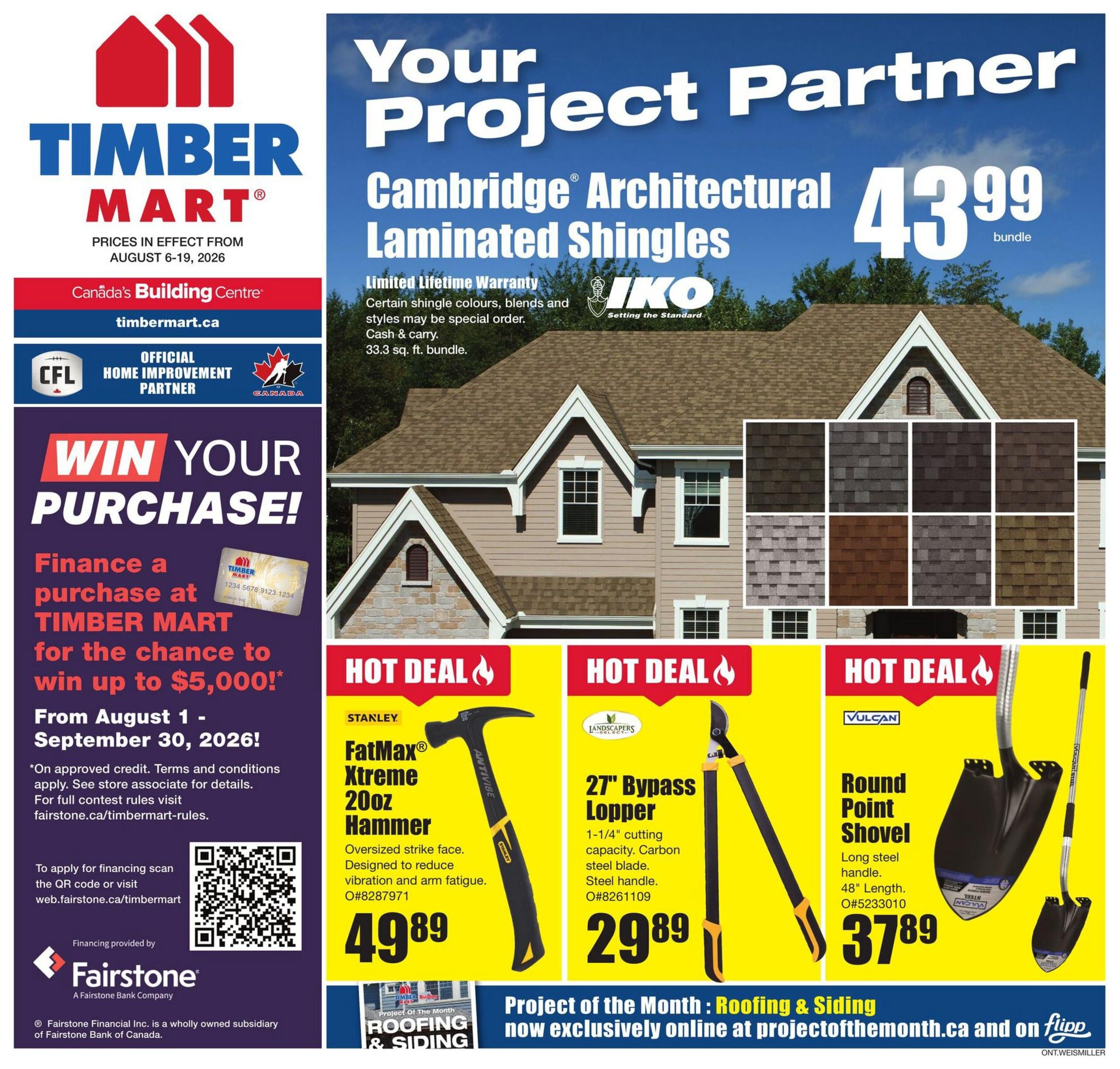 Timber Mart Flyer August 6 to 19