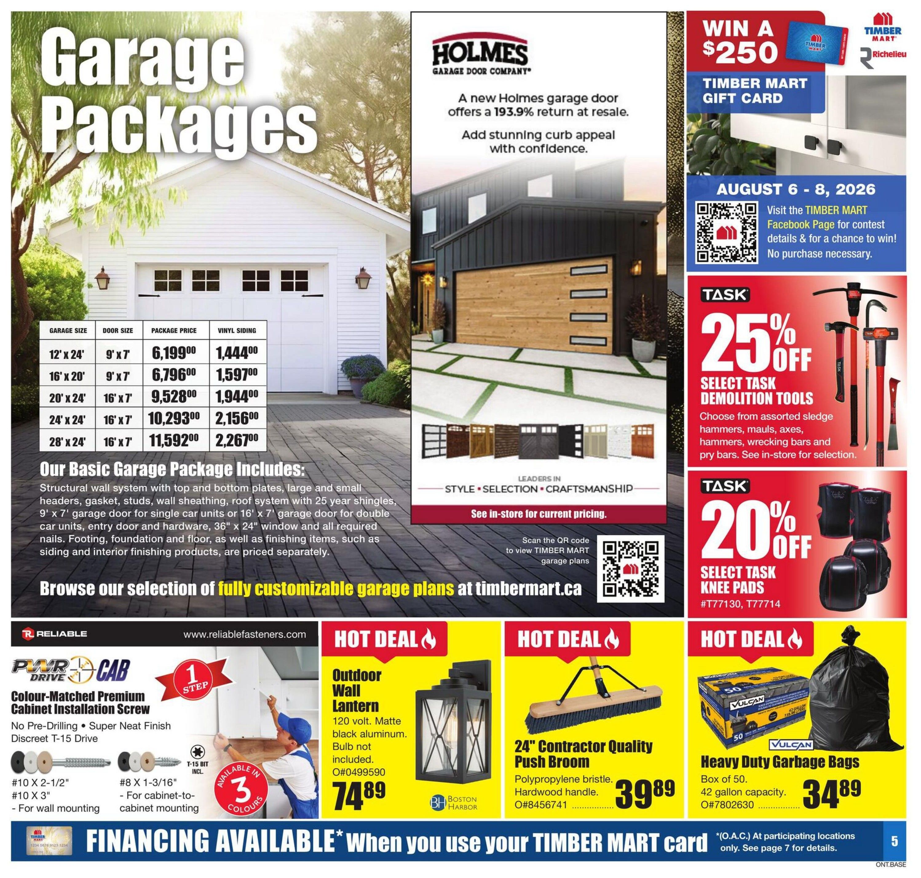 Timber Mart Flyer August 6 to 19