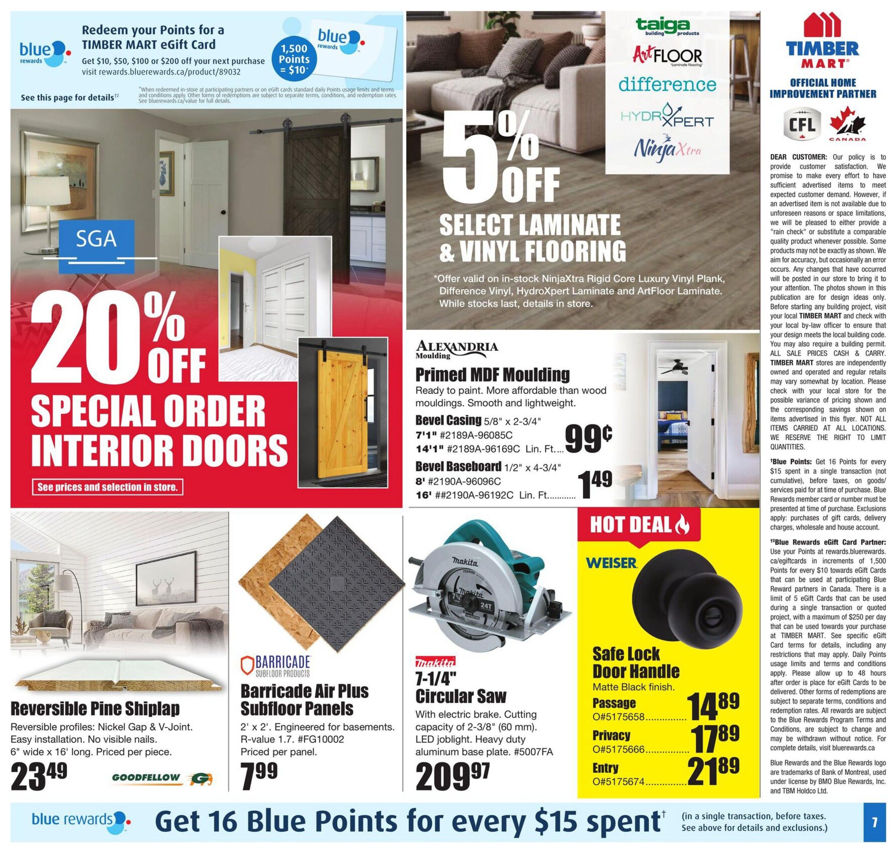 Timber Mart Flyer August 6 to 19