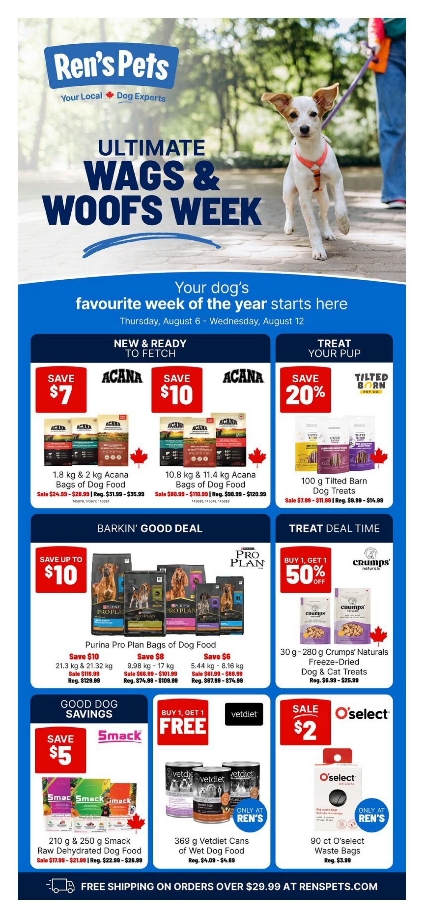 Ren's Pets Flyer August 6 to 12
