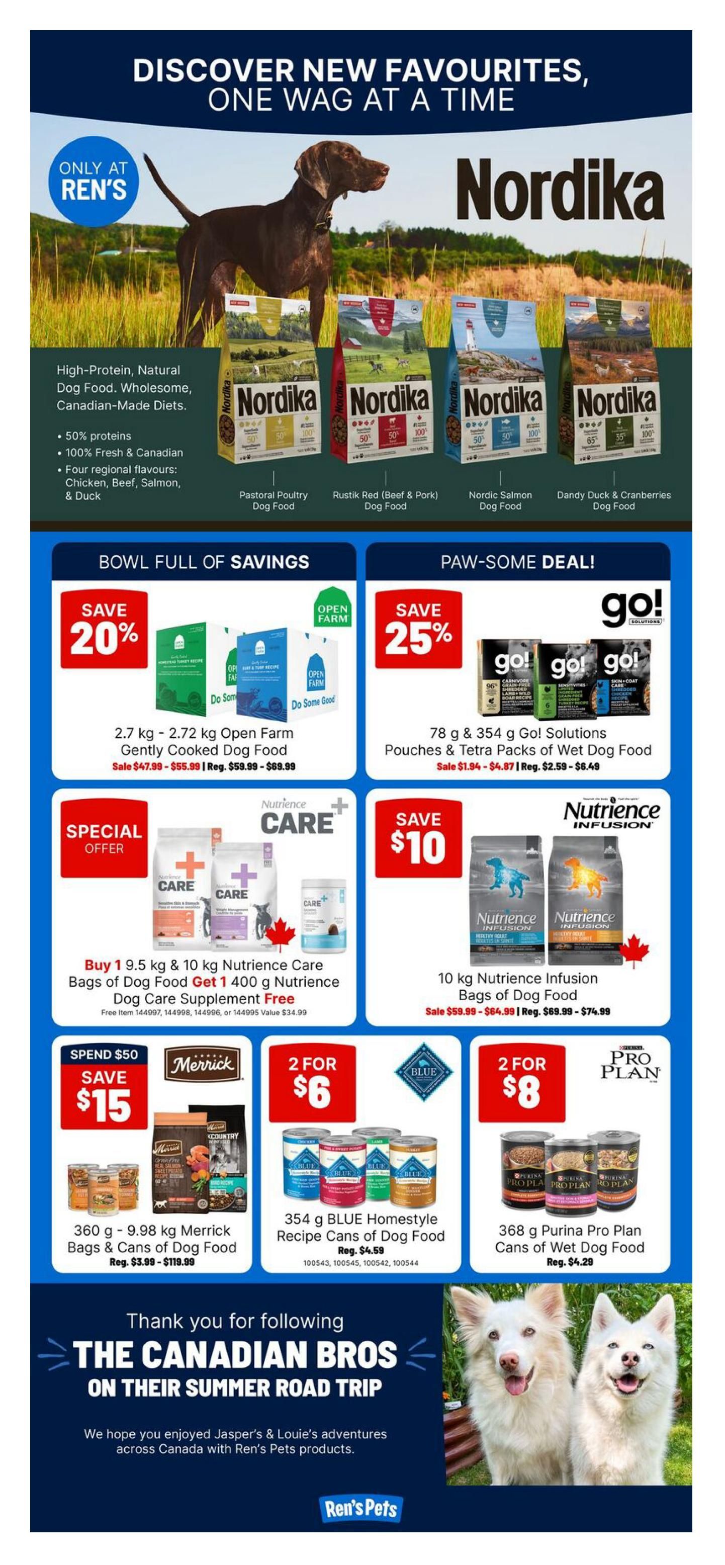 Ren's Pets Flyer August 6 to 12