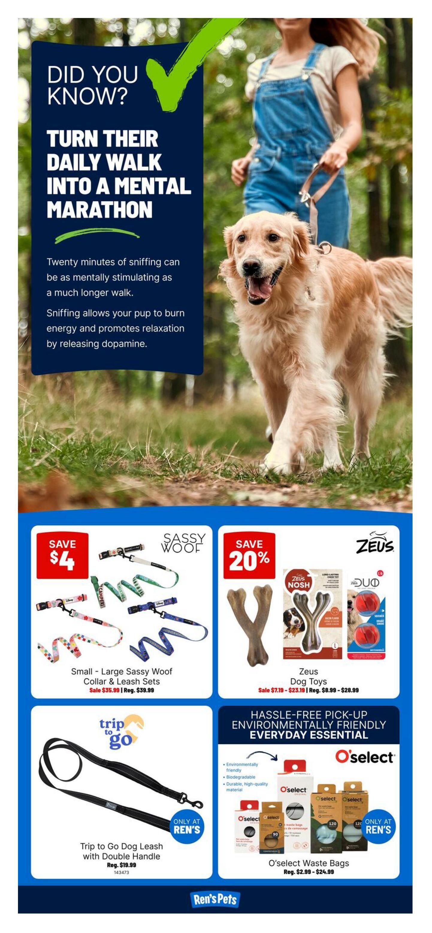 Ren's Pets Flyer August 6 to 12