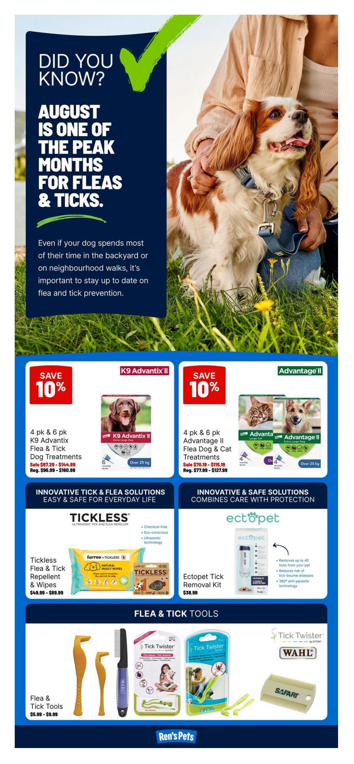 Ren's Pets Flyer August 6 to 12