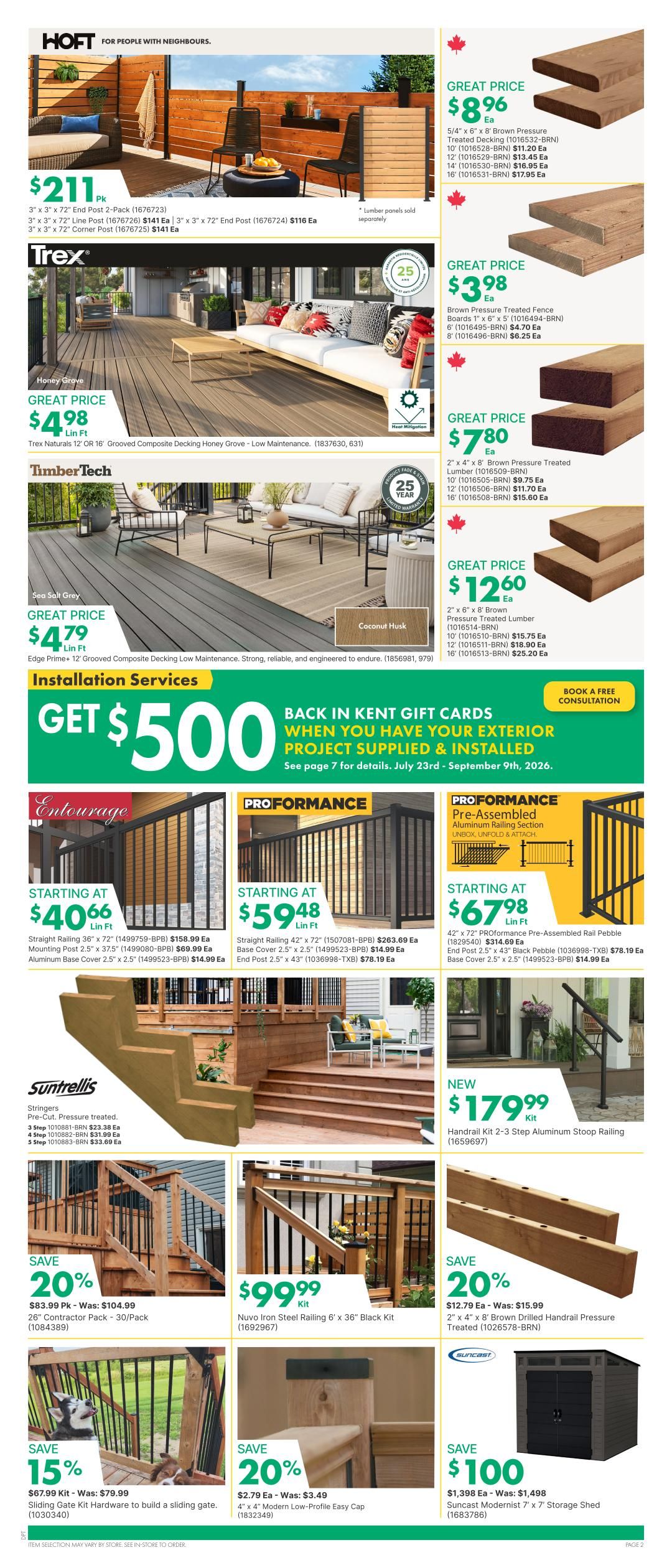 Kent Building Supplies Flyer August 6 to 12