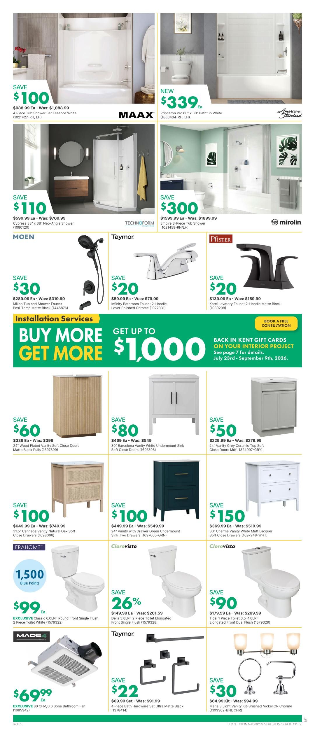 Kent Building Supplies Flyer August 6 to 12