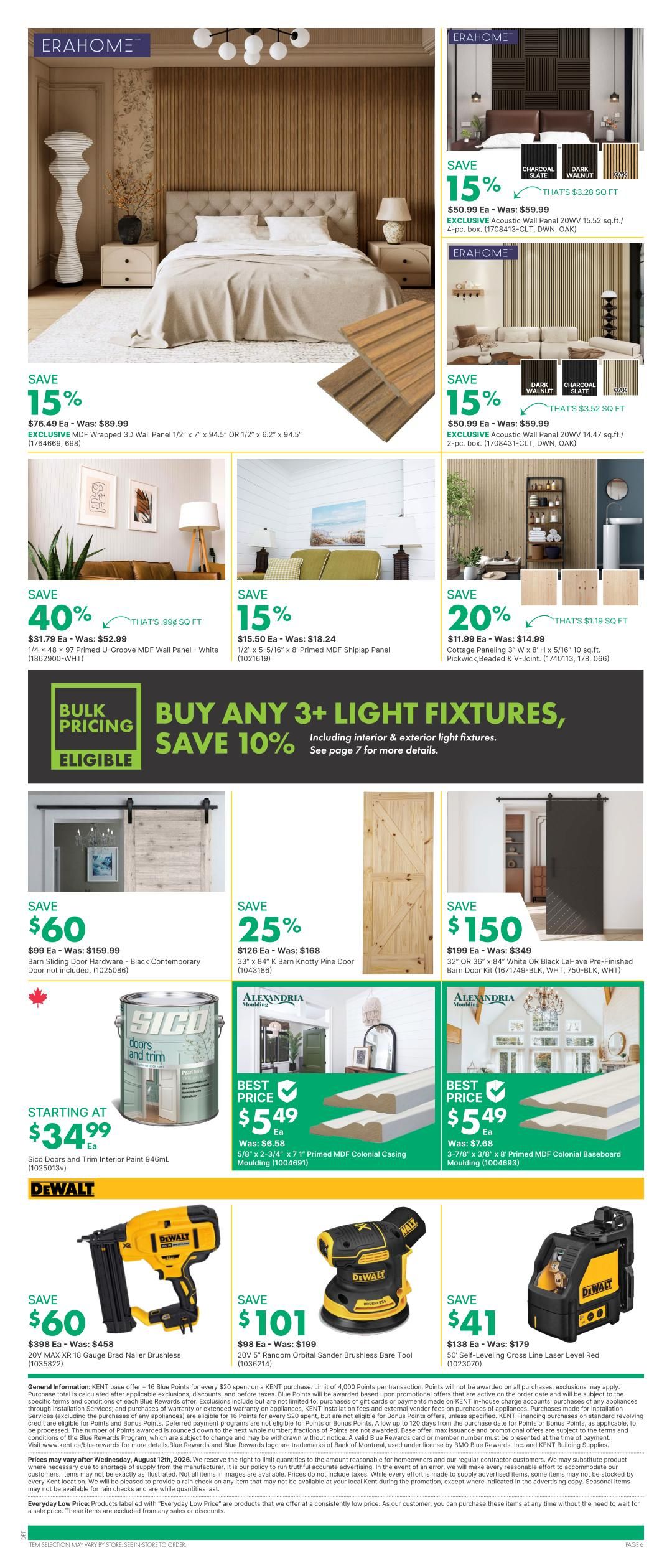 Kent Building Supplies Flyer August 6 to 12