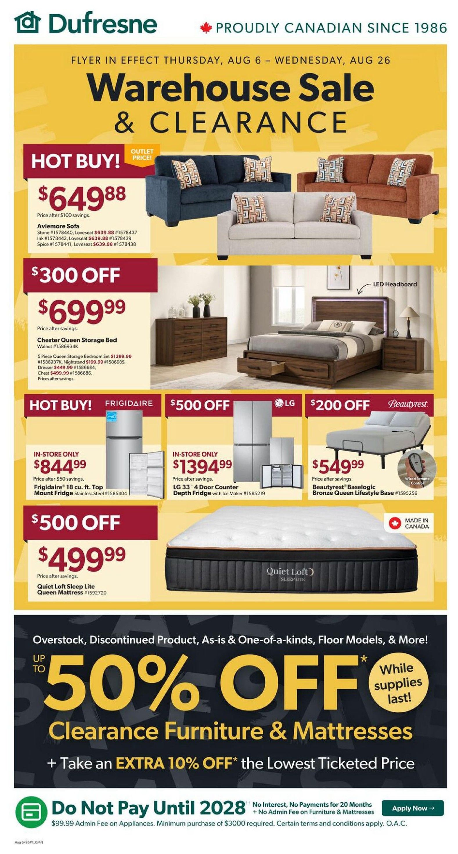 Dufresne Flyer August 6 to 26
