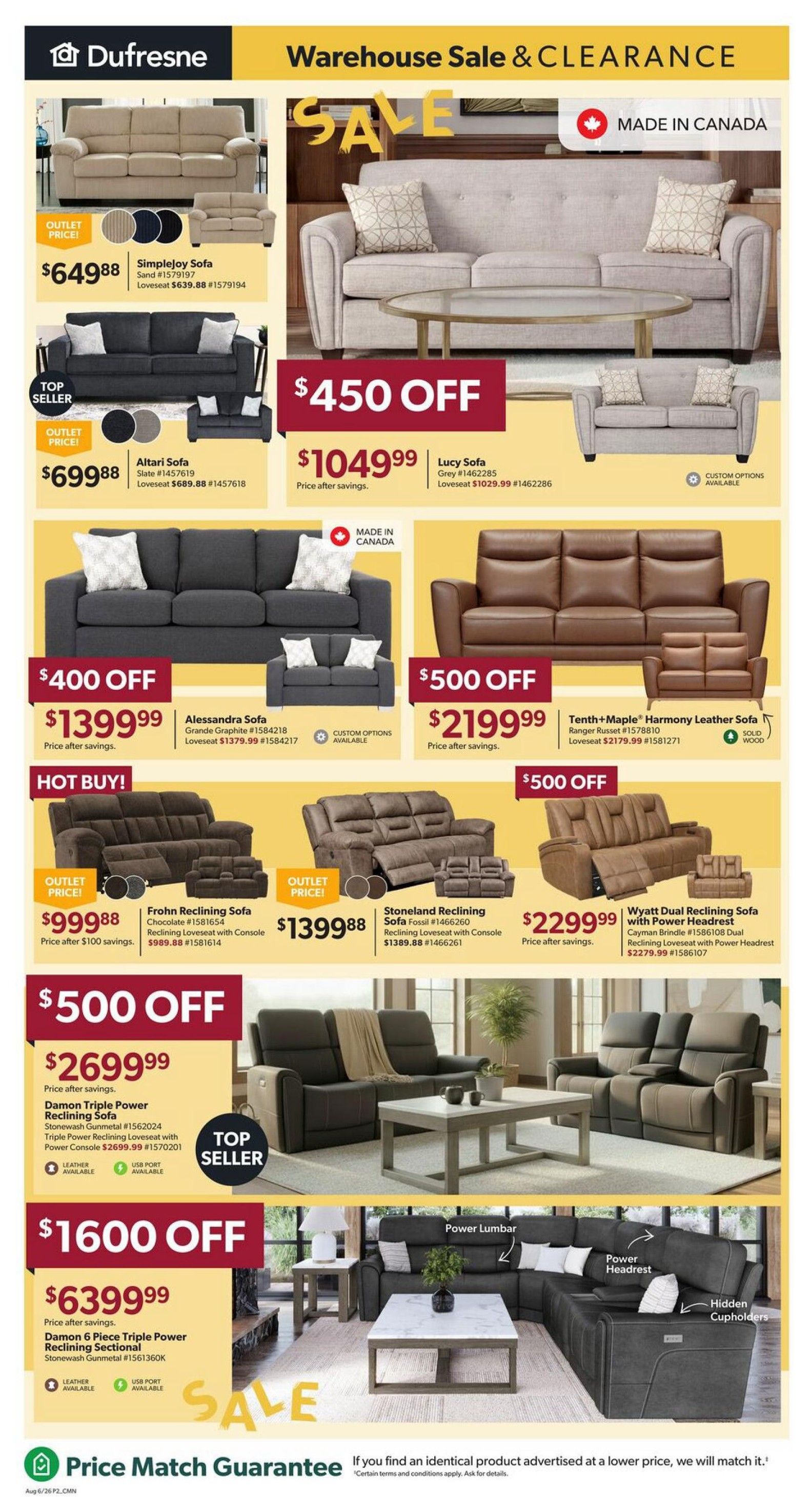 Dufresne Flyer August 6 to 26