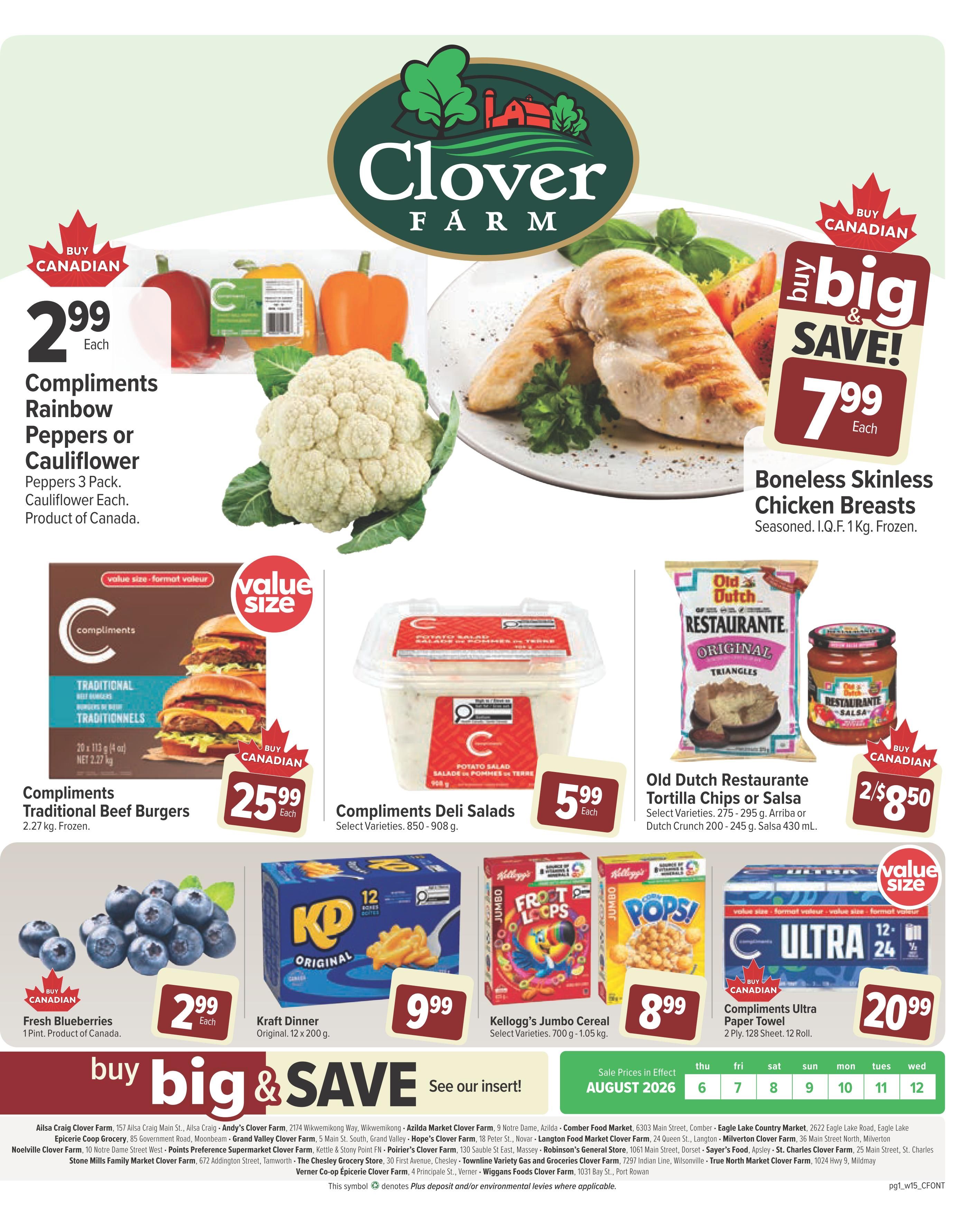 Clover Farm (ON) Flyer August 6 to 12