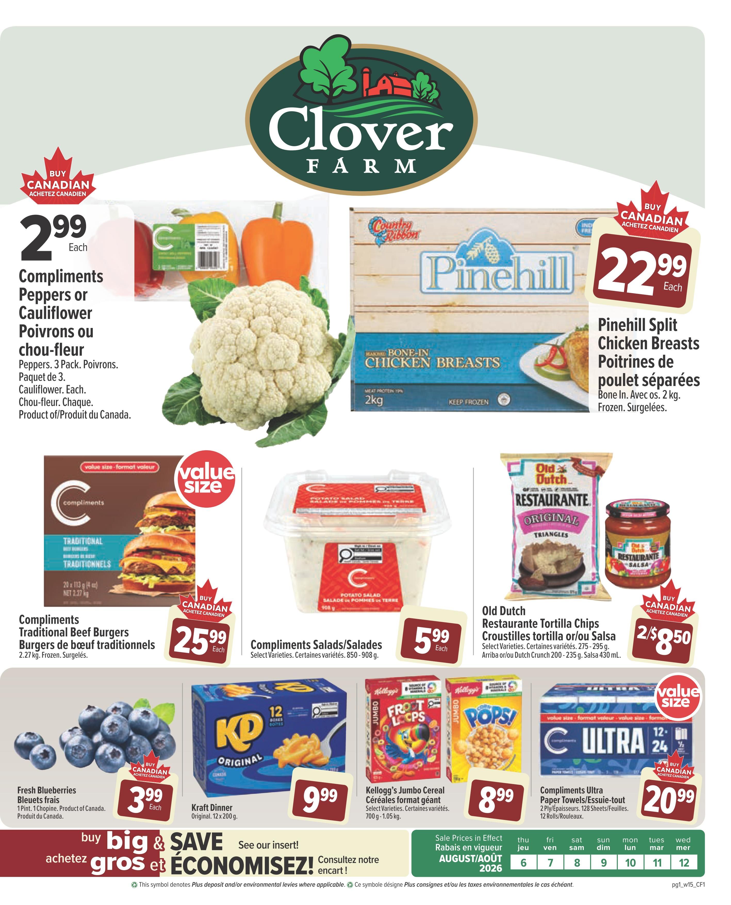 Clover Farm (Atlantic) Flyer August 6 to 12
