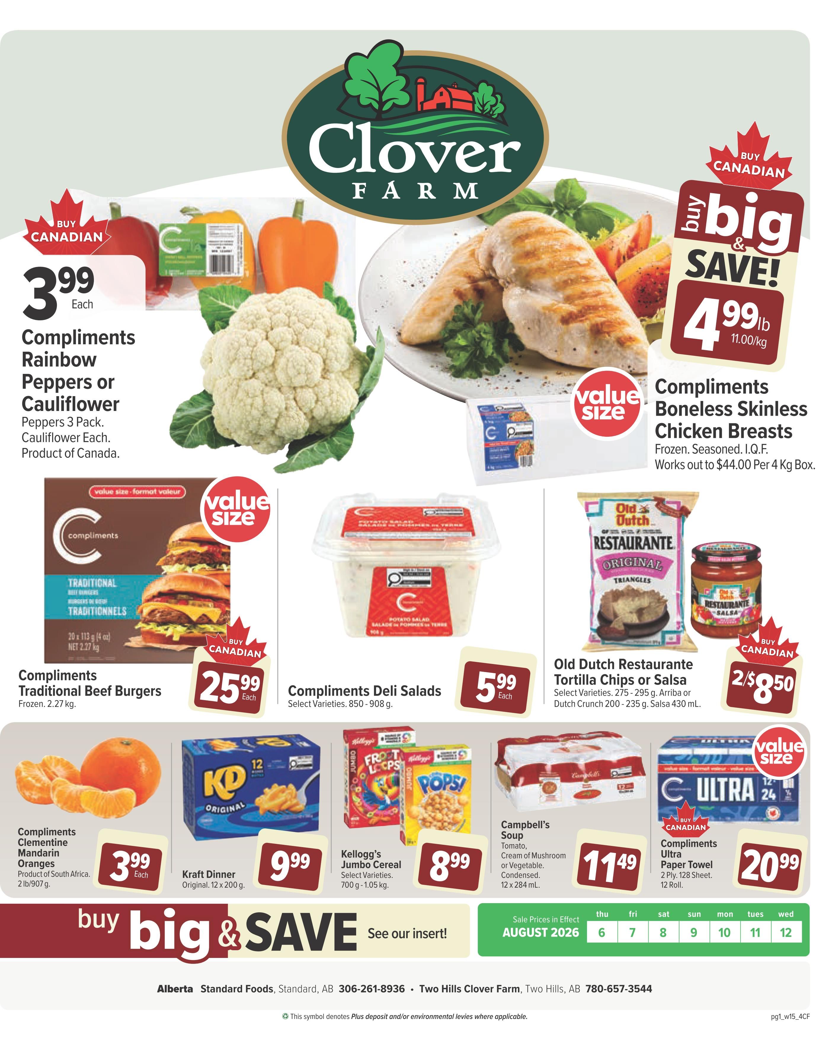 Clover Farm (AB) Flyer August 6 to 12