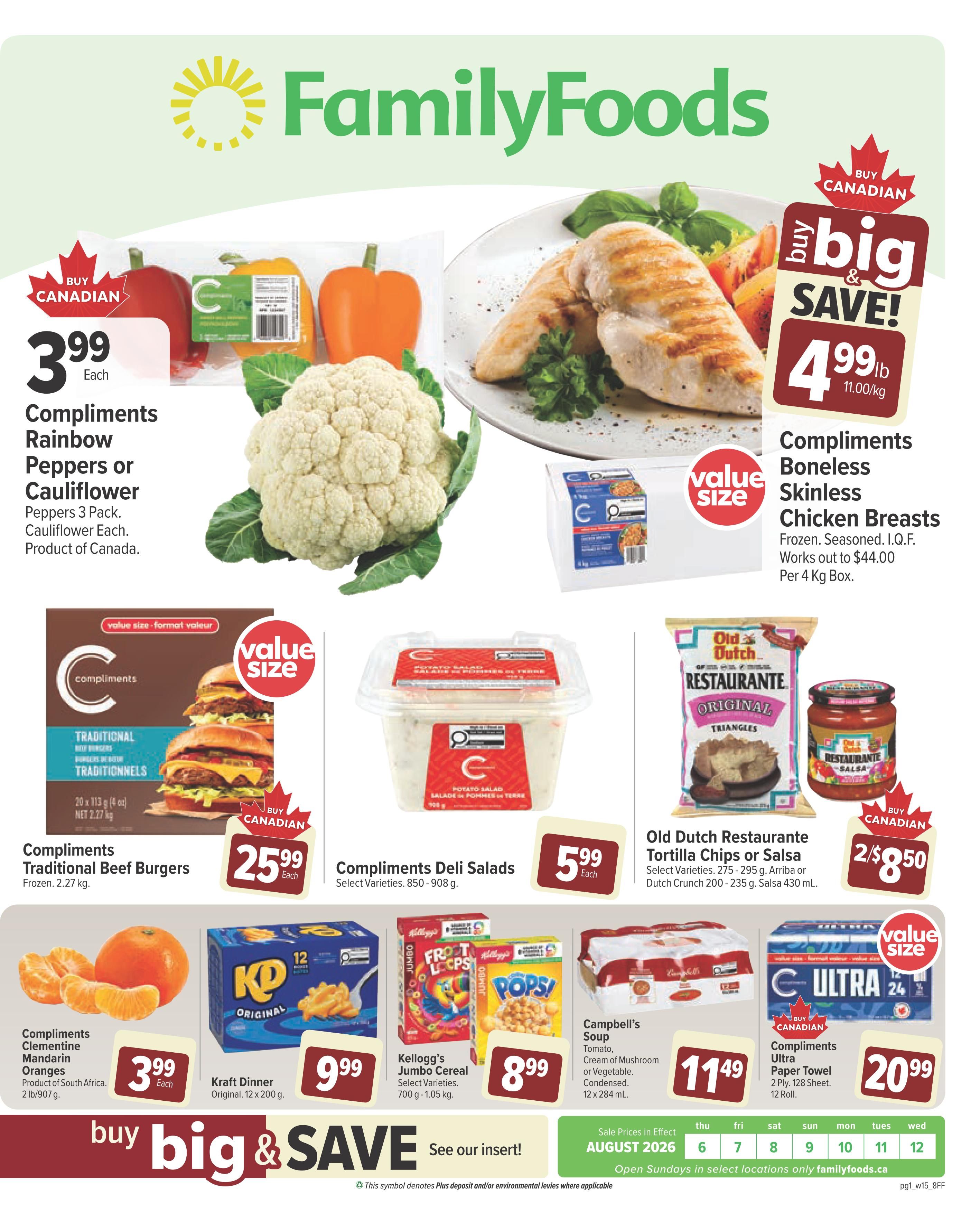 Family Foods Flyer August 6 to 12