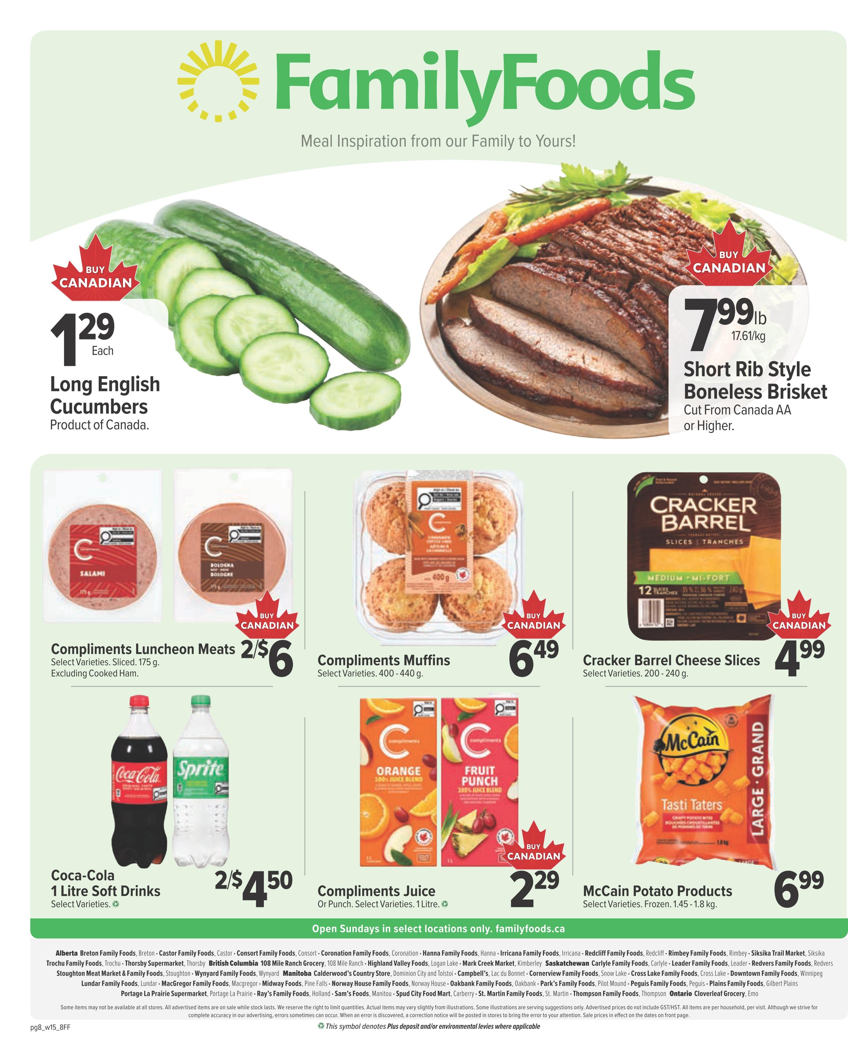 Family Foods Flyer August 6 to 12