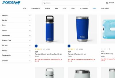 YETI: 15% off select regular-priced YETI products