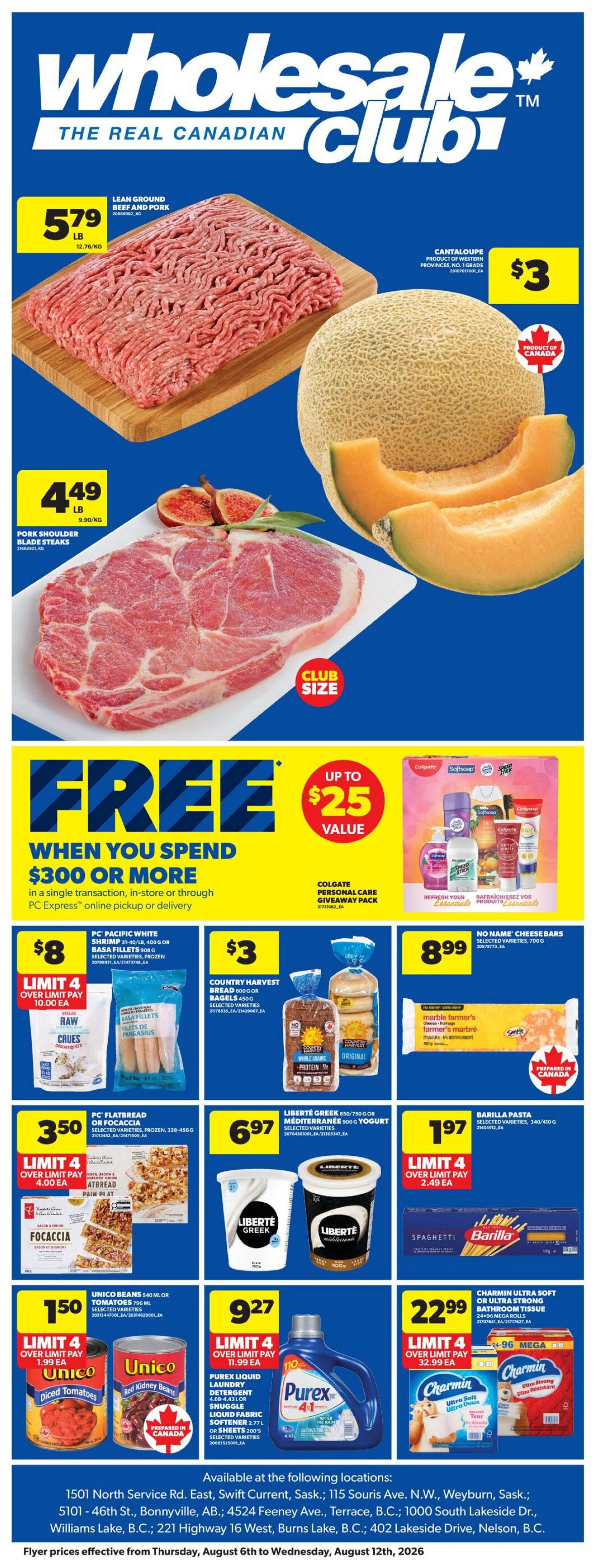 Real Canadian Wholesale Club Flyer August 6 to 12
